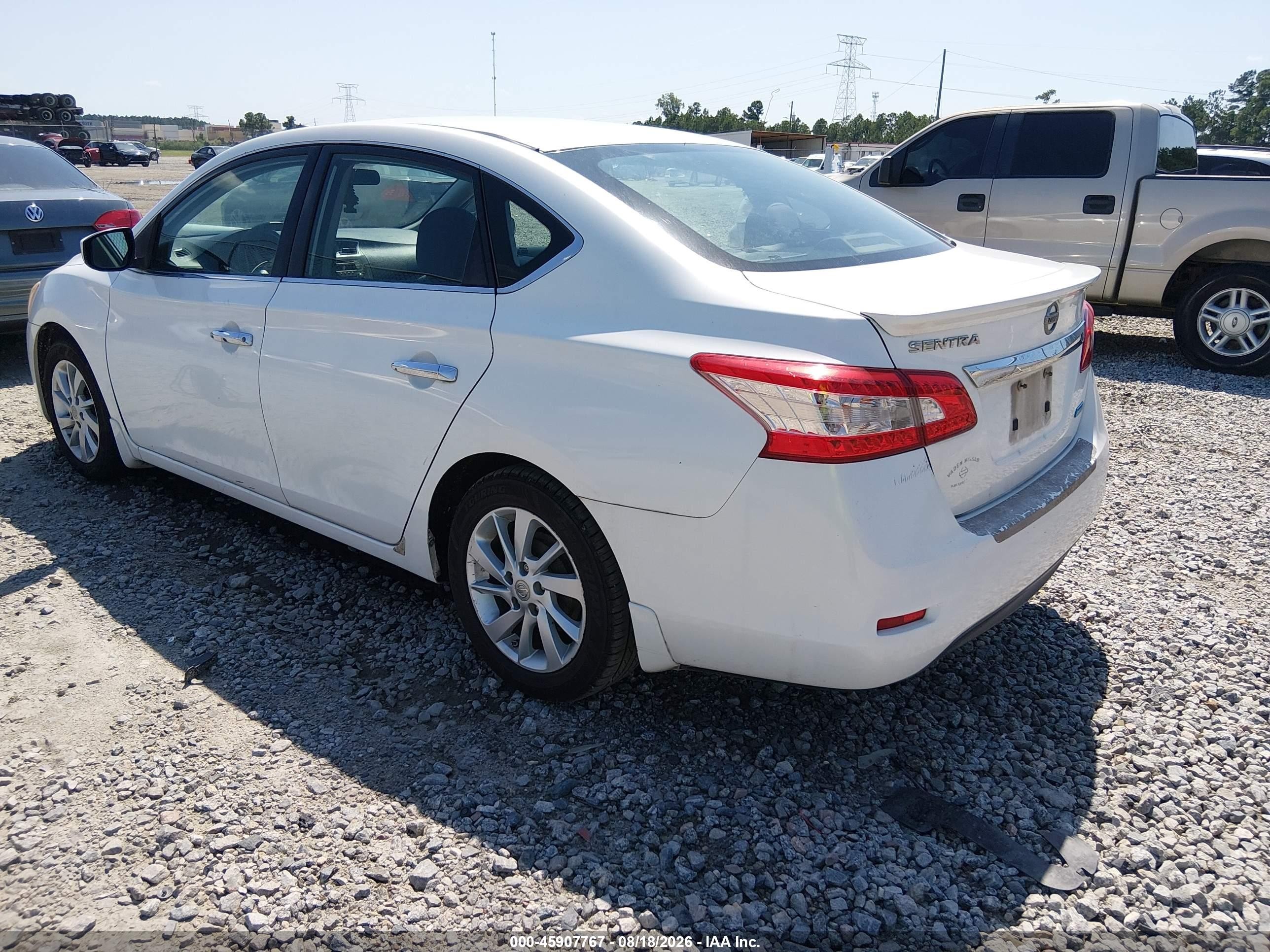 2013 Nissan Sentra Fe+ Sv White vin: 3N1AB7AP4DL676241