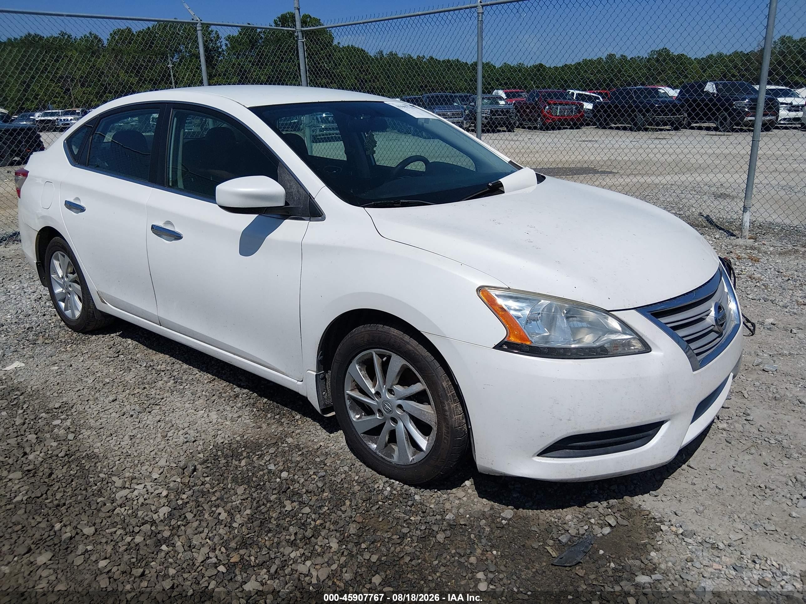 2013 Nissan Sentra Fe+ Sv Белый vin: 3N1AB7AP4DL676241