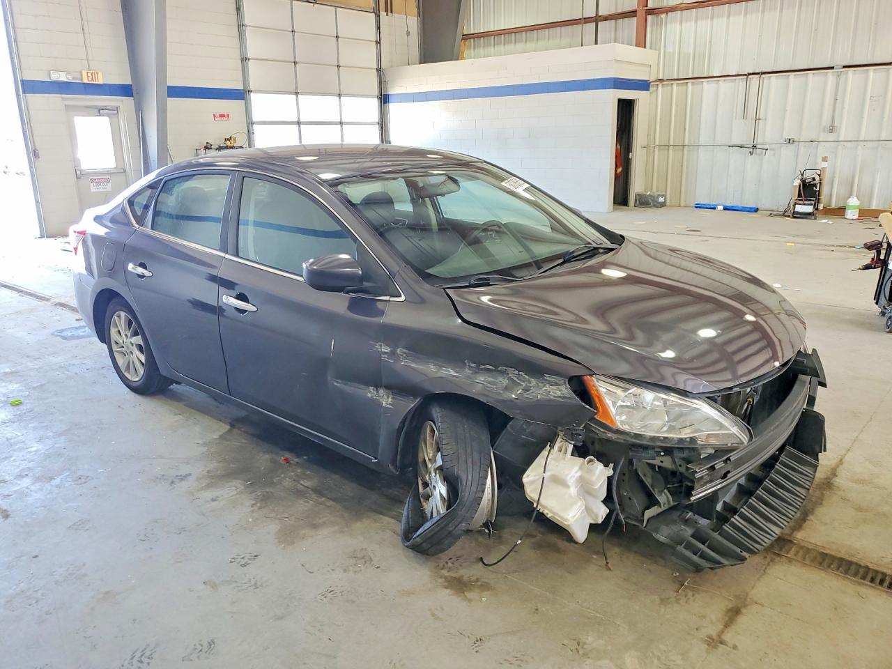 2013 Nissan Sentra S Gray vin: 3N1AB7AP4DL689510