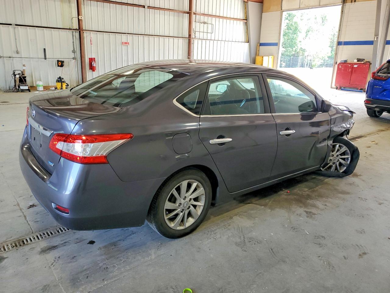 2013 Nissan Sentra S Gray vin: 3N1AB7AP4DL689510