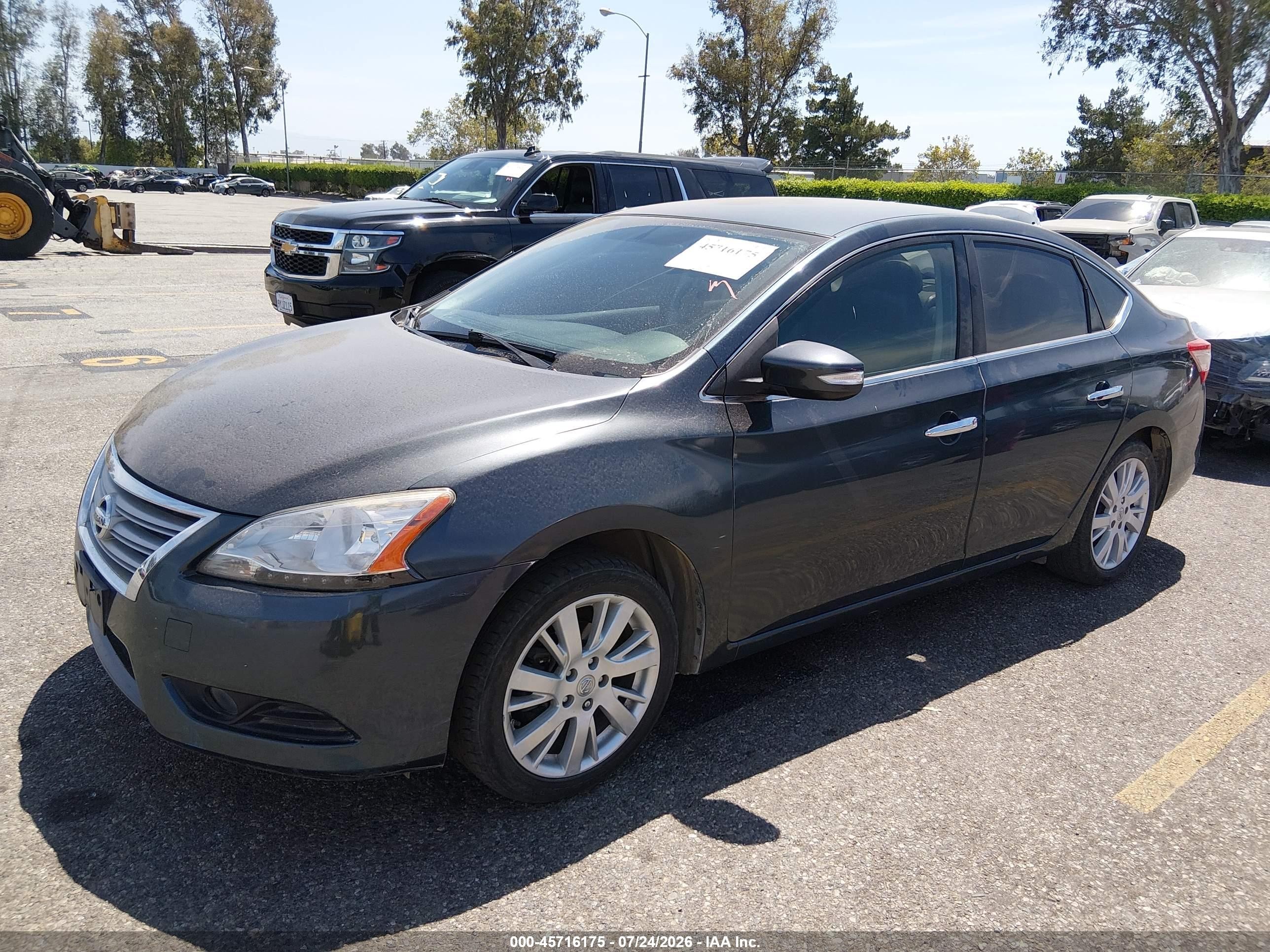 2013 Nissan Sentra Sl Blue vin: 3N1AB7AP4DL702496