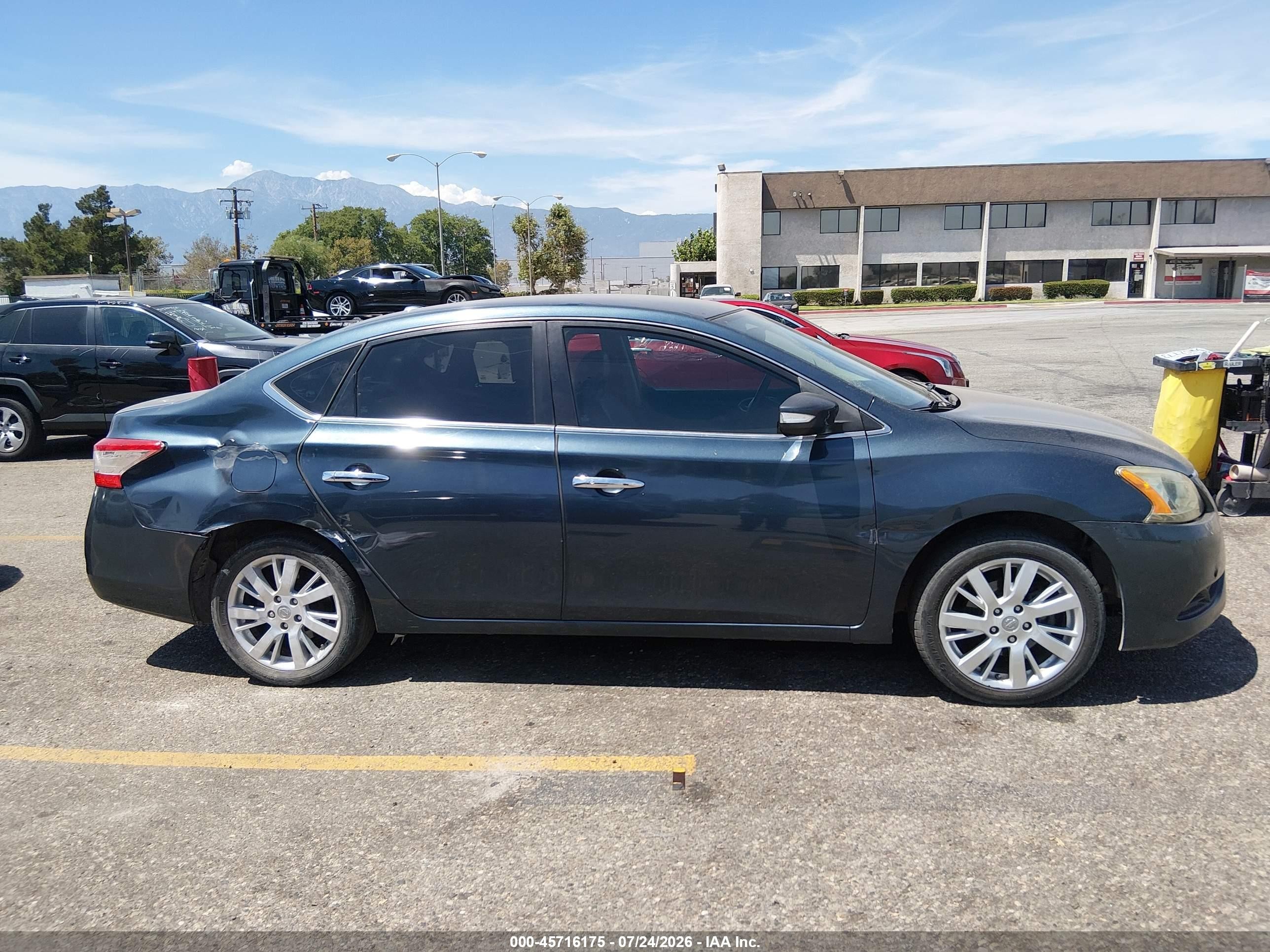2013 Nissan Sentra Sl Blue vin: 3N1AB7AP4DL702496