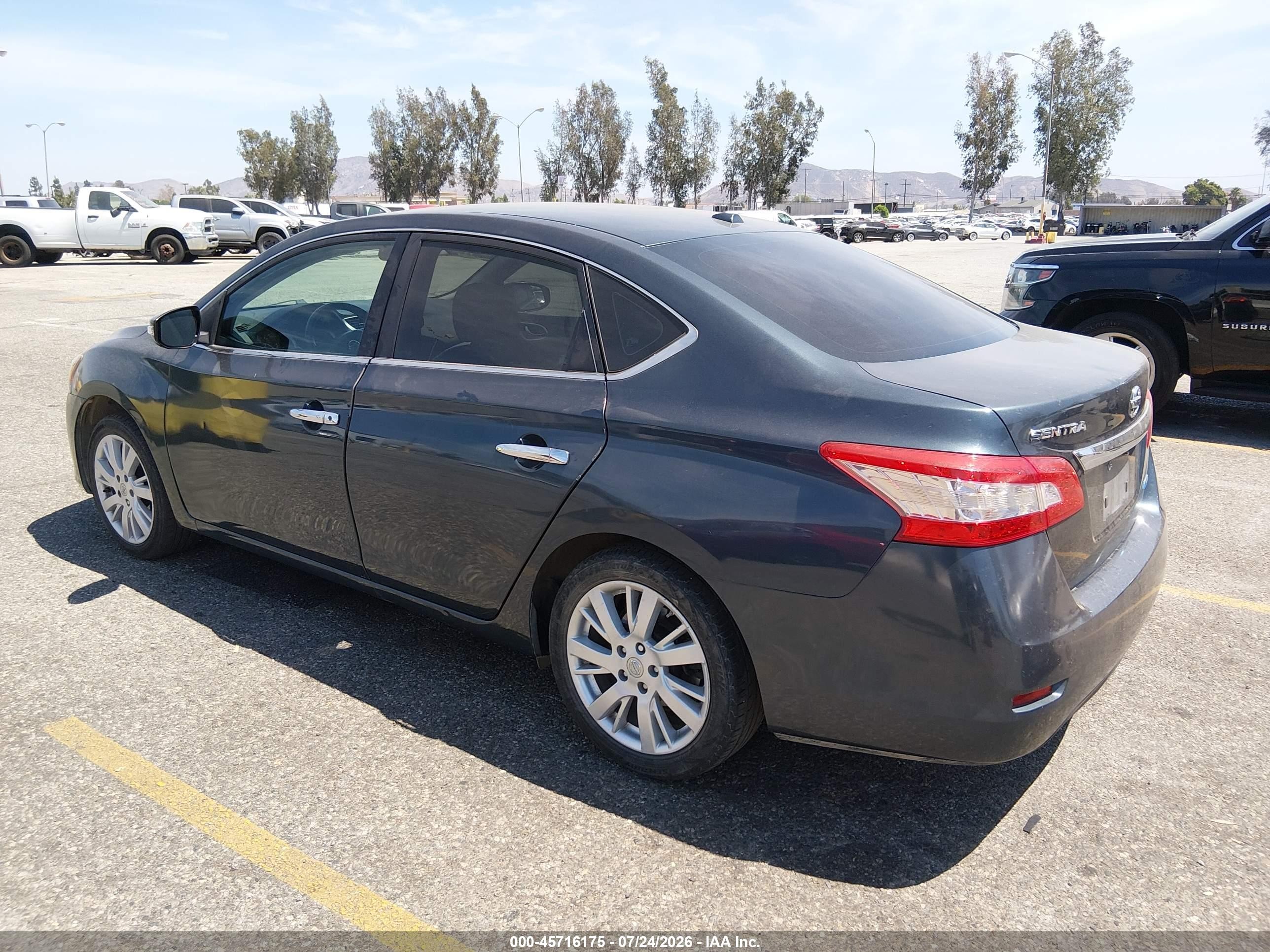 2013 Nissan Sentra Sl Blue vin: 3N1AB7AP4DL702496