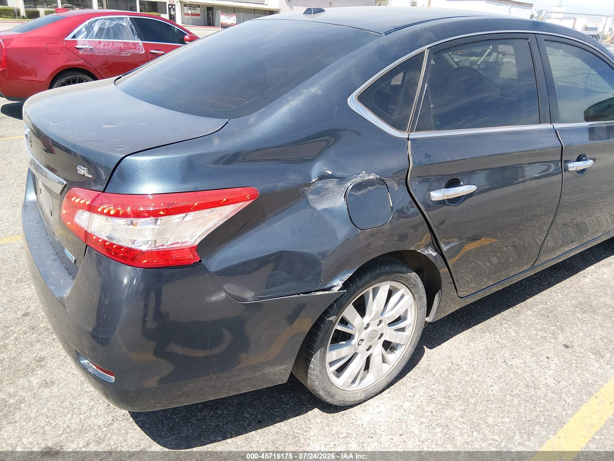 2013 Nissan Sentra Sl Blue vin: 3N1AB7AP4DL702496