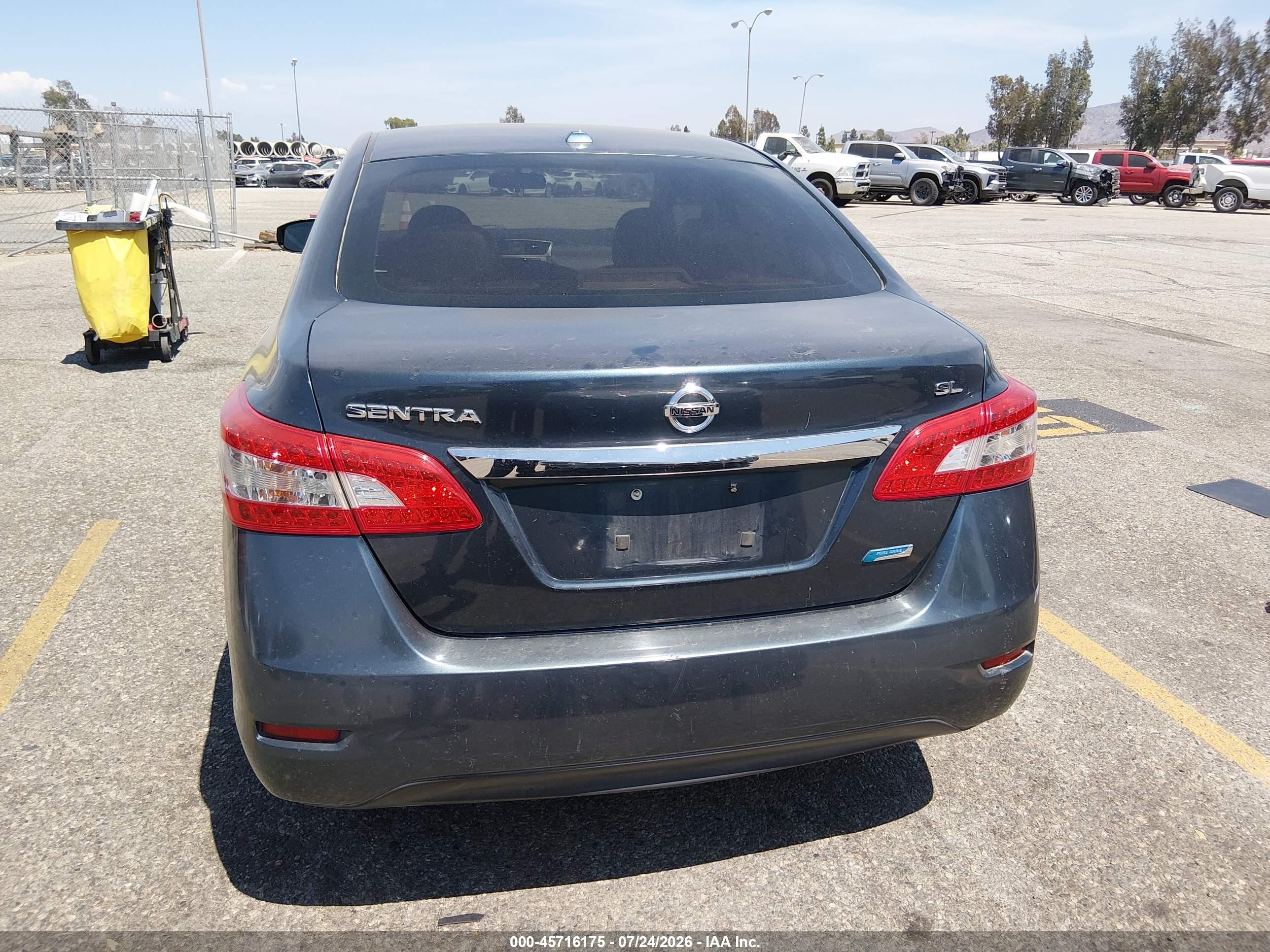 2013 Nissan Sentra Sl Blue vin: 3N1AB7AP4DL702496