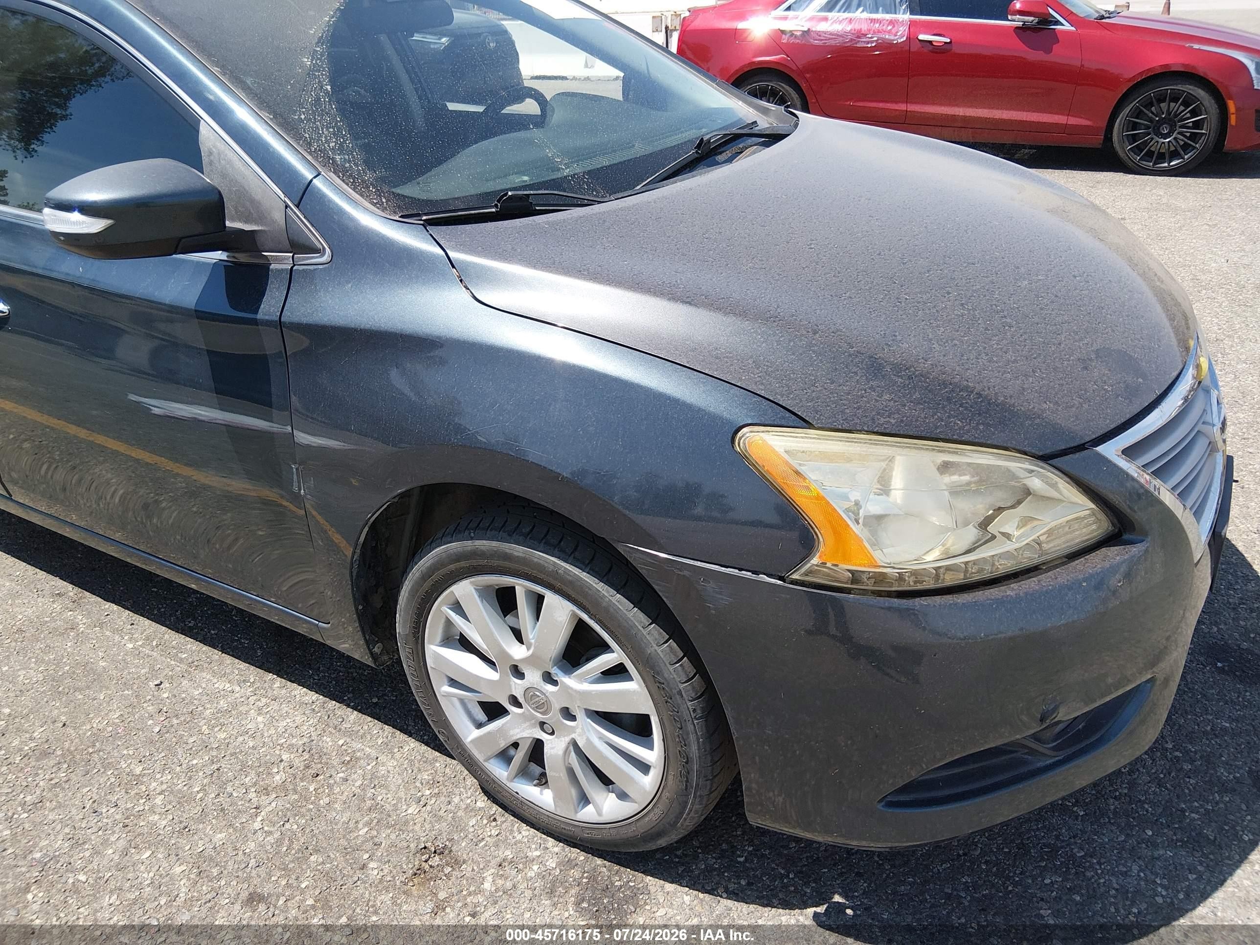 2013 Nissan Sentra Sl Blue vin: 3N1AB7AP4DL702496