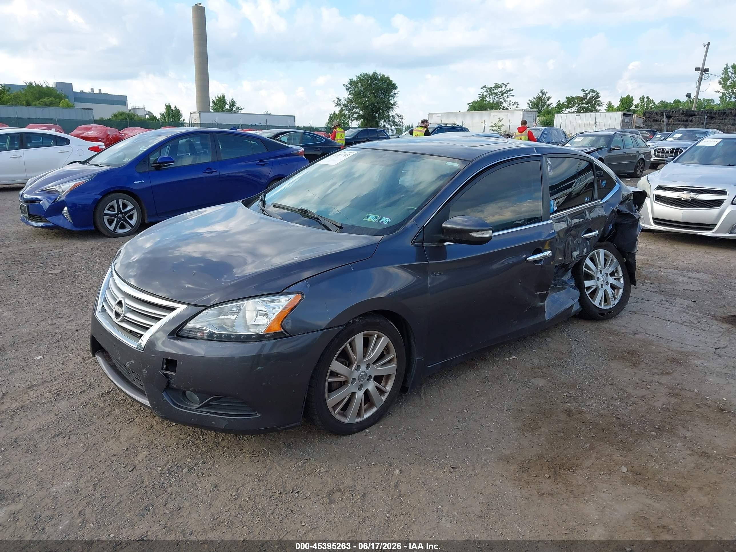 2013 Nissan Sentra Sl Gray vin: 3N1AB7AP4DL706886