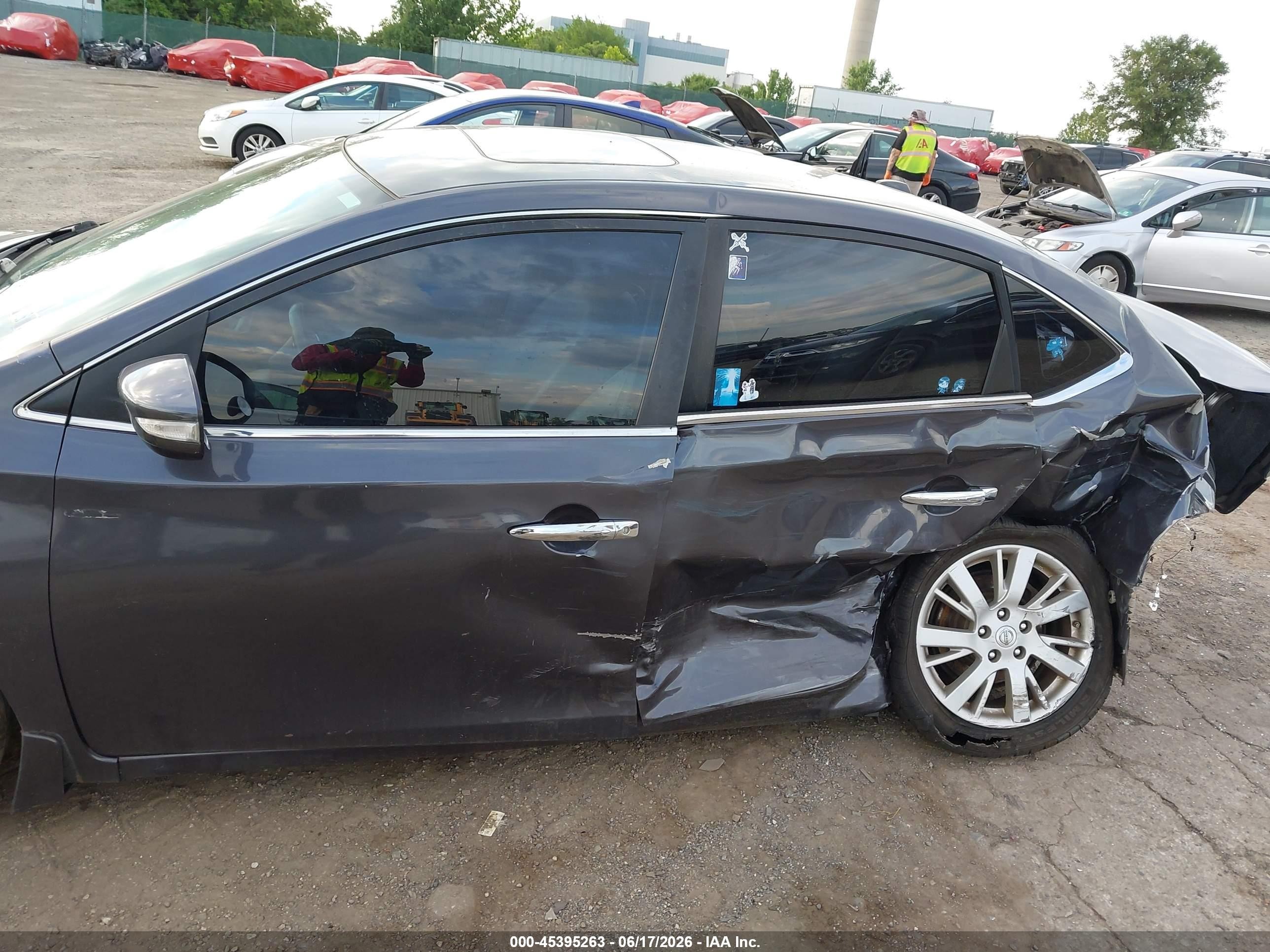 2013 Nissan Sentra Sl Gray vin: 3N1AB7AP4DL706886