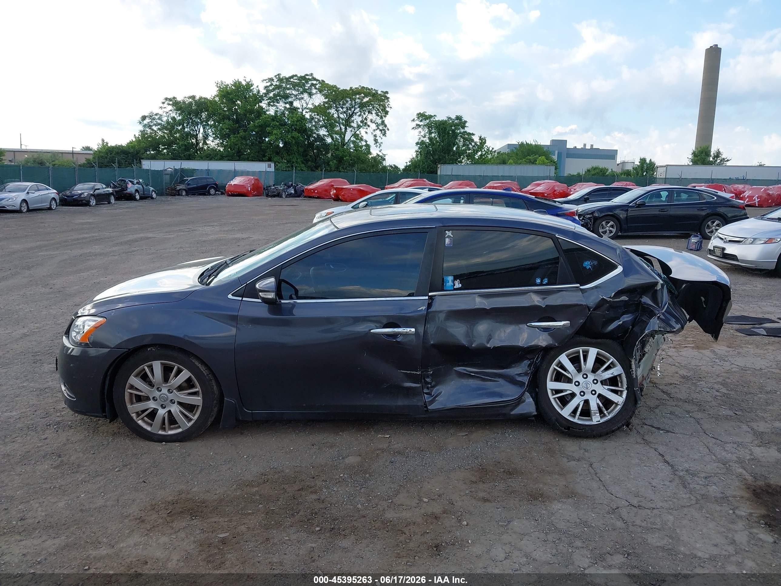 2013 Nissan Sentra Sl Gray vin: 3N1AB7AP4DL706886