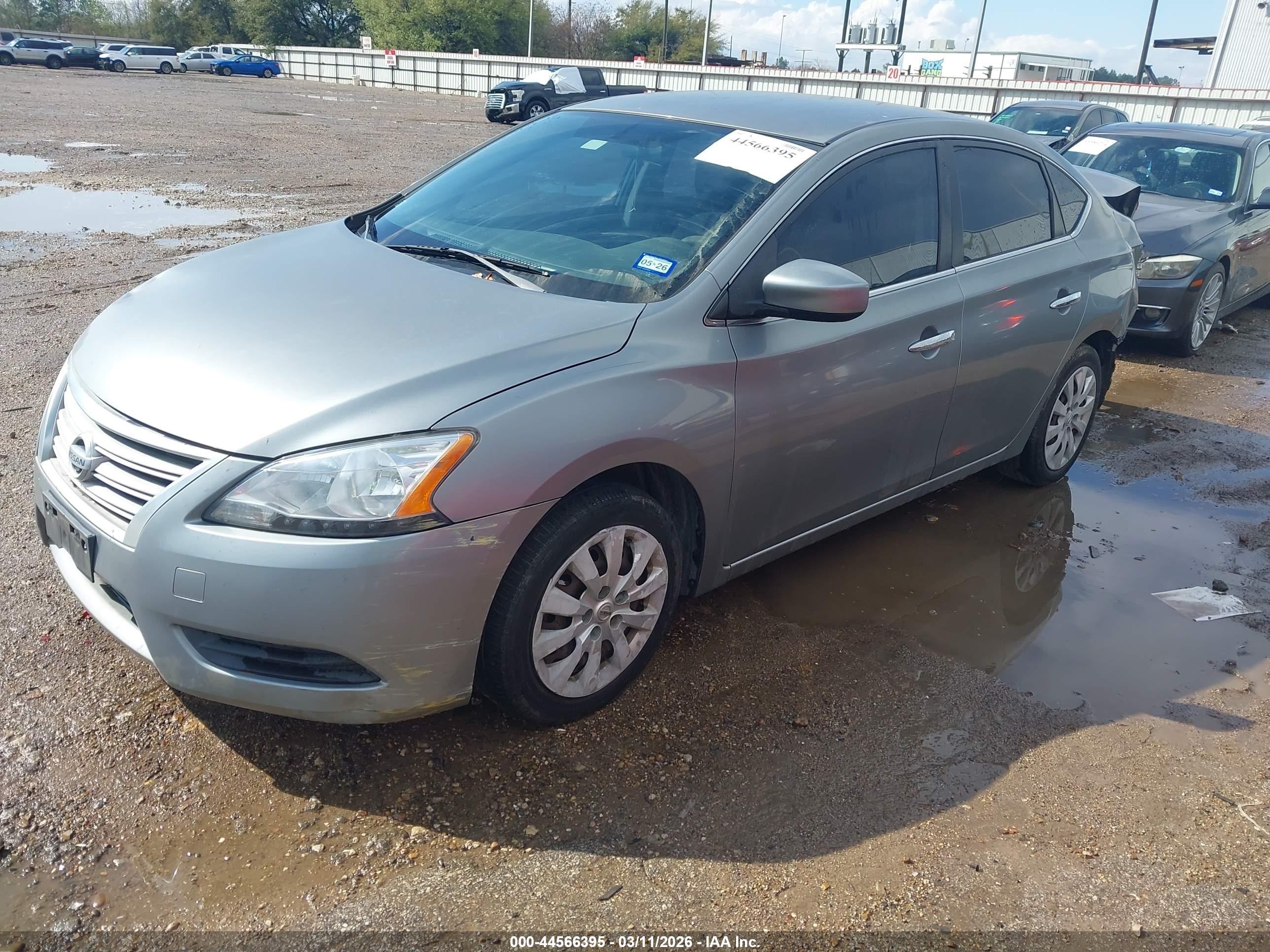 2013 Nissan Sentra S Gray vin: 3N1AB7AP4DL712459