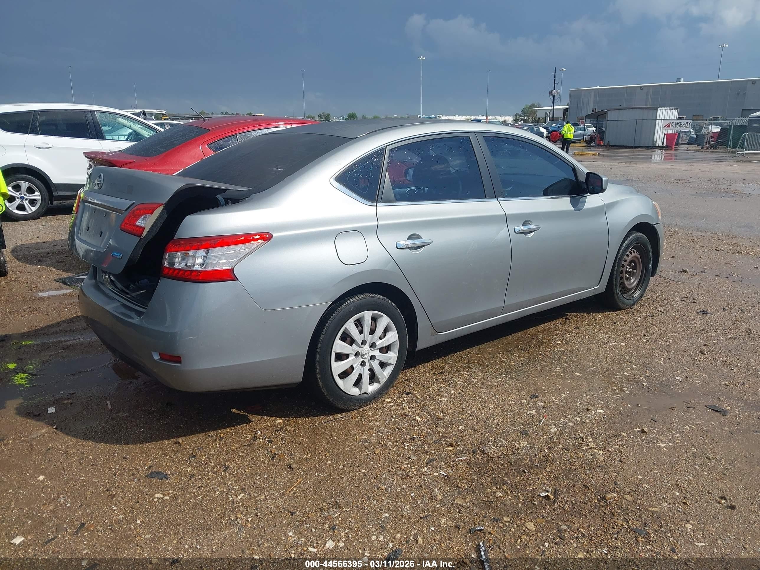 2013 Nissan Sentra S Gray vin: 3N1AB7AP4DL712459