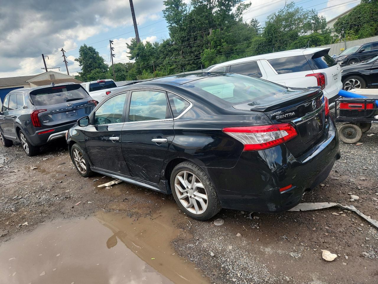 2013 Nissan Sentra S Black vin: 3N1AB7AP4DL712574