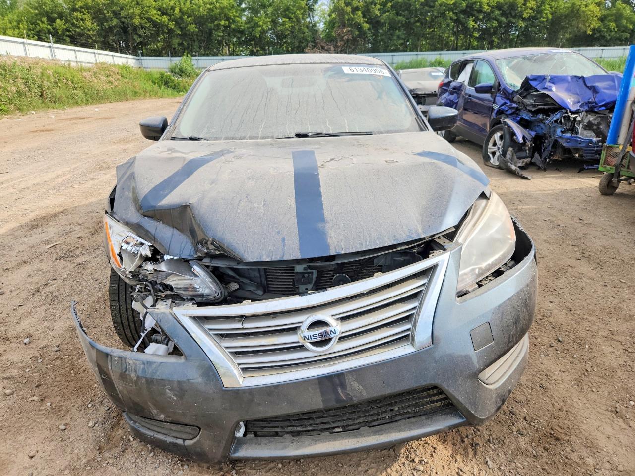 2013 Nissan Sentra S Blue vin: 3N1AB7AP4DL716432