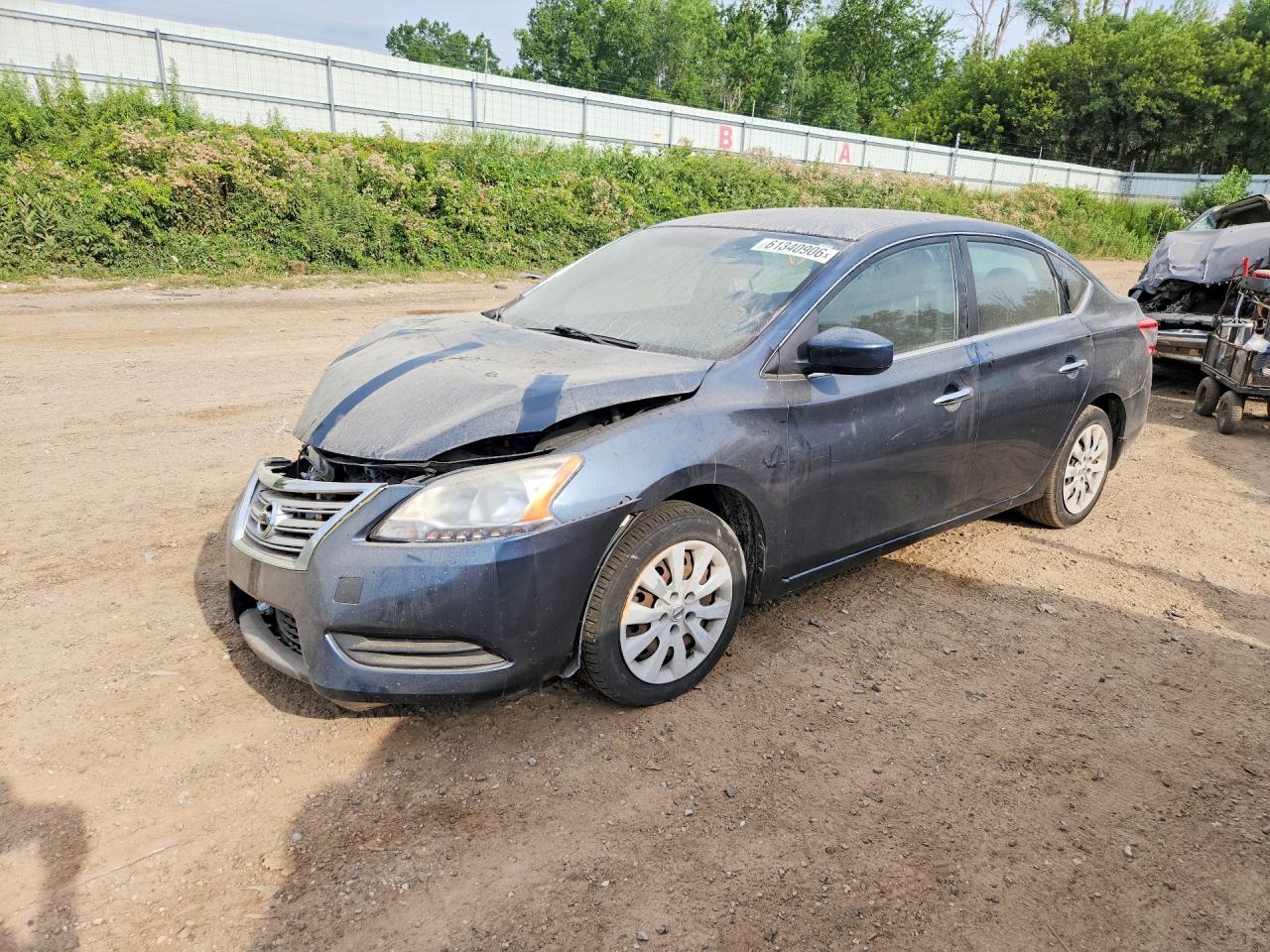 2013 Nissan Sentra S Blue vin: 3N1AB7AP4DL716432