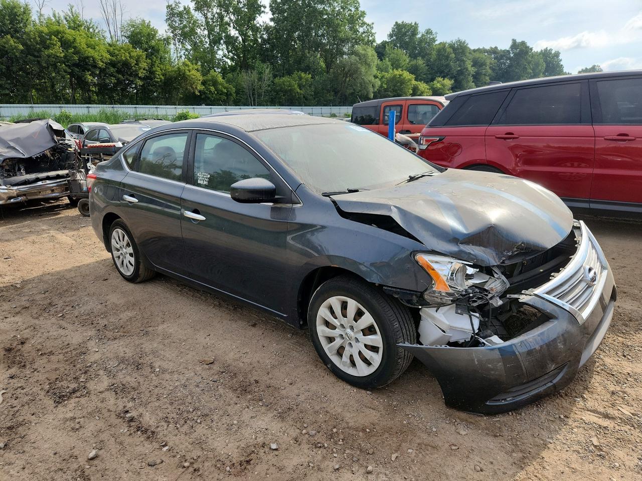 2013 Nissan Sentra S Blue vin: 3N1AB7AP4DL716432