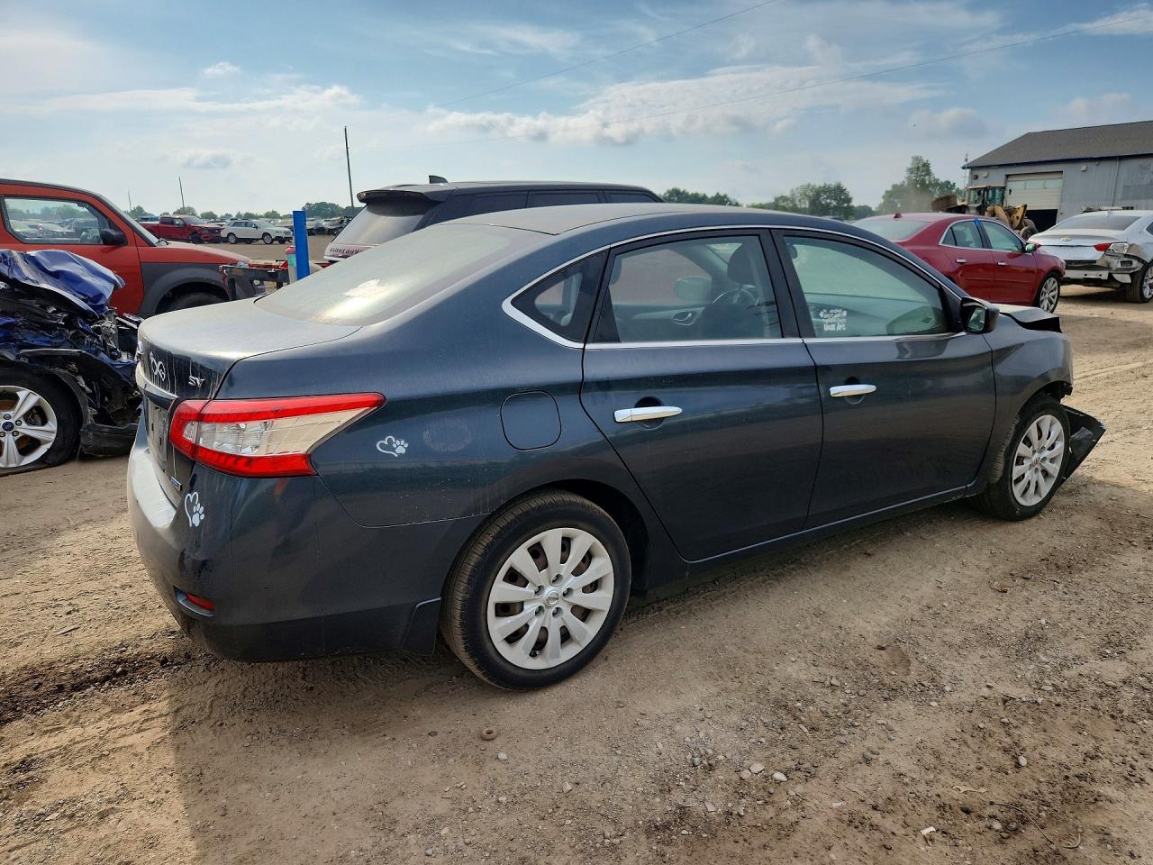 2013 Nissan Sentra S Blue vin: 3N1AB7AP4DL716432