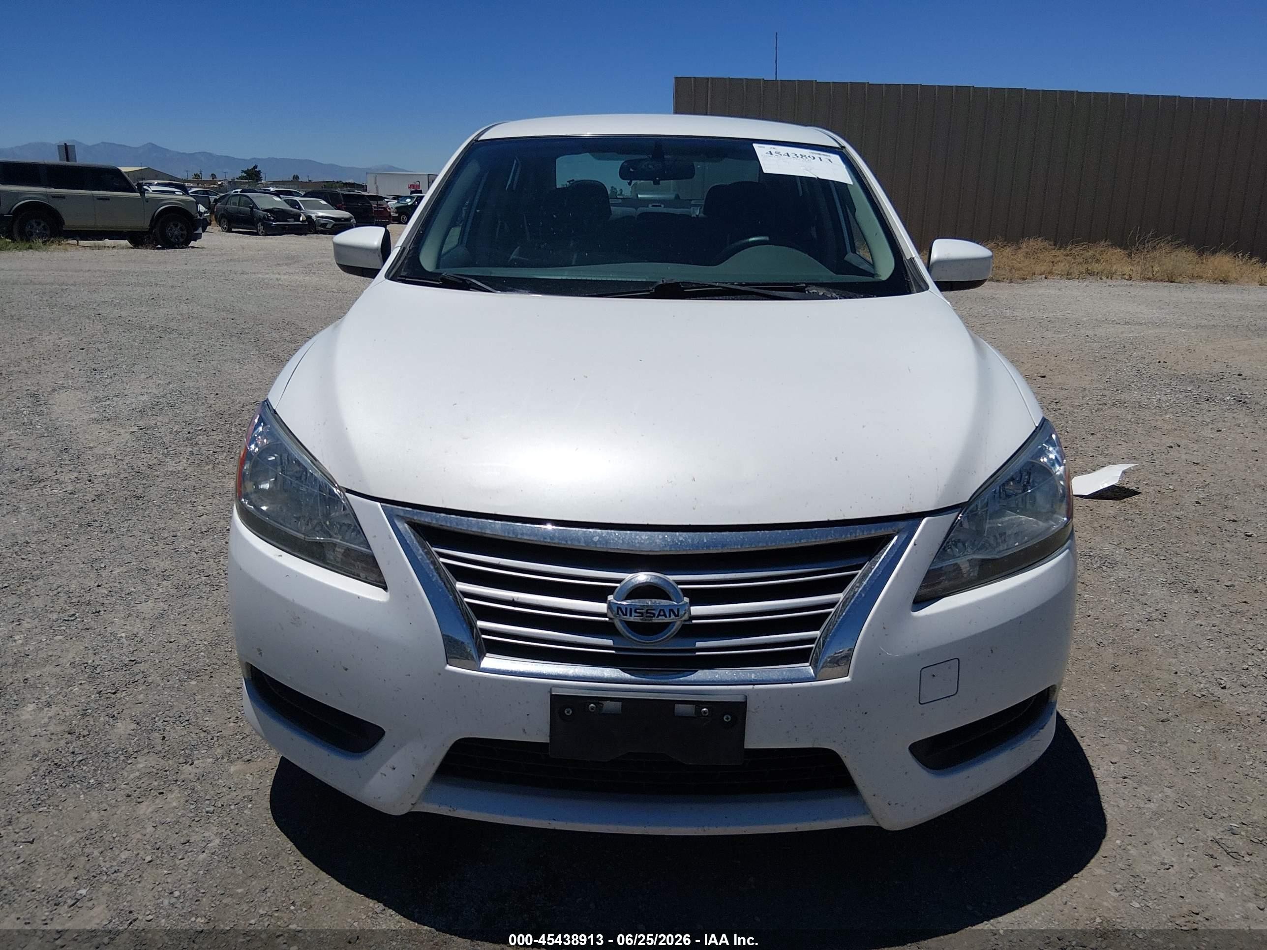 2013 Nissan Sentra Sv White vin: 3N1AB7AP4DL720285