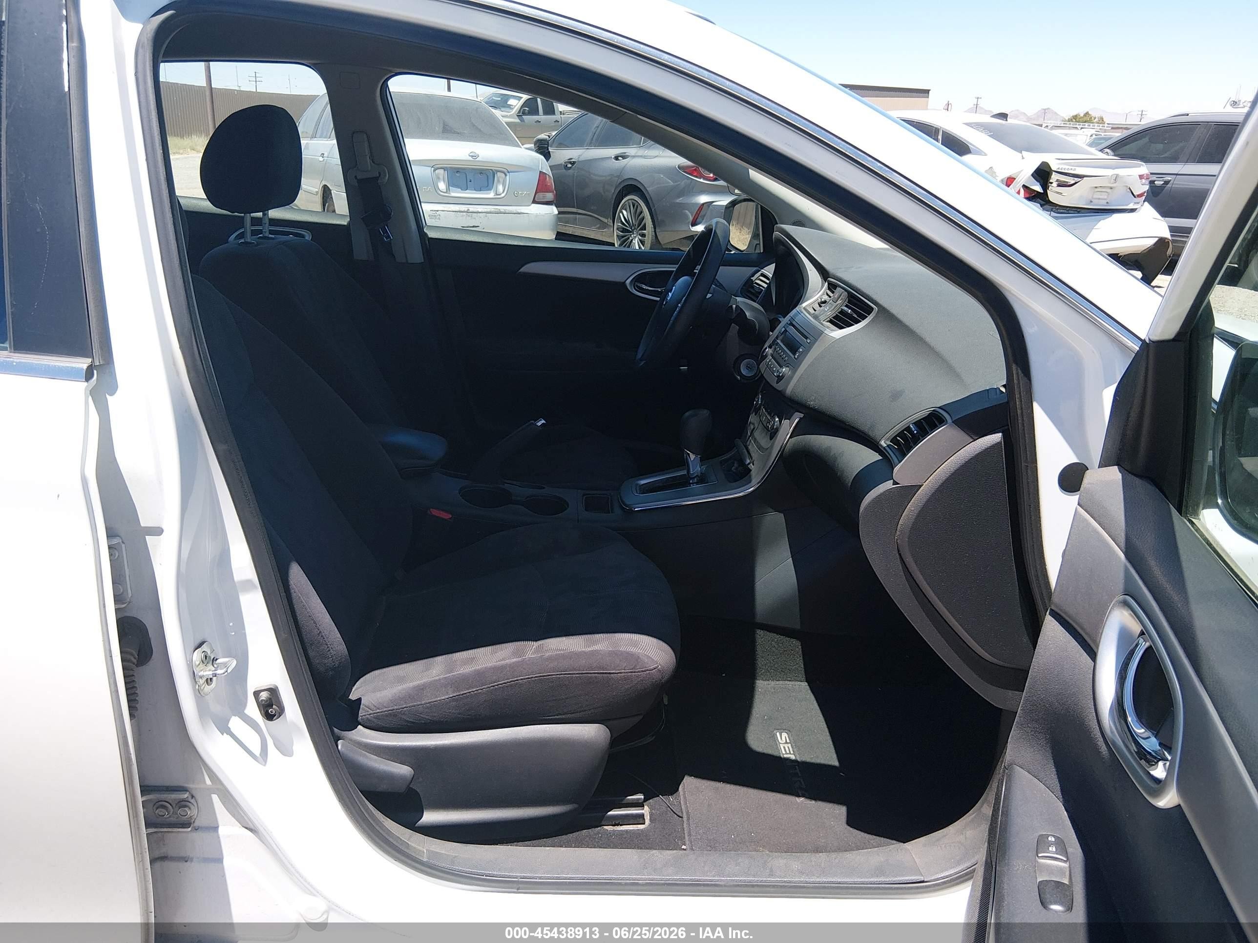 2013 Nissan Sentra Sv White vin: 3N1AB7AP4DL720285