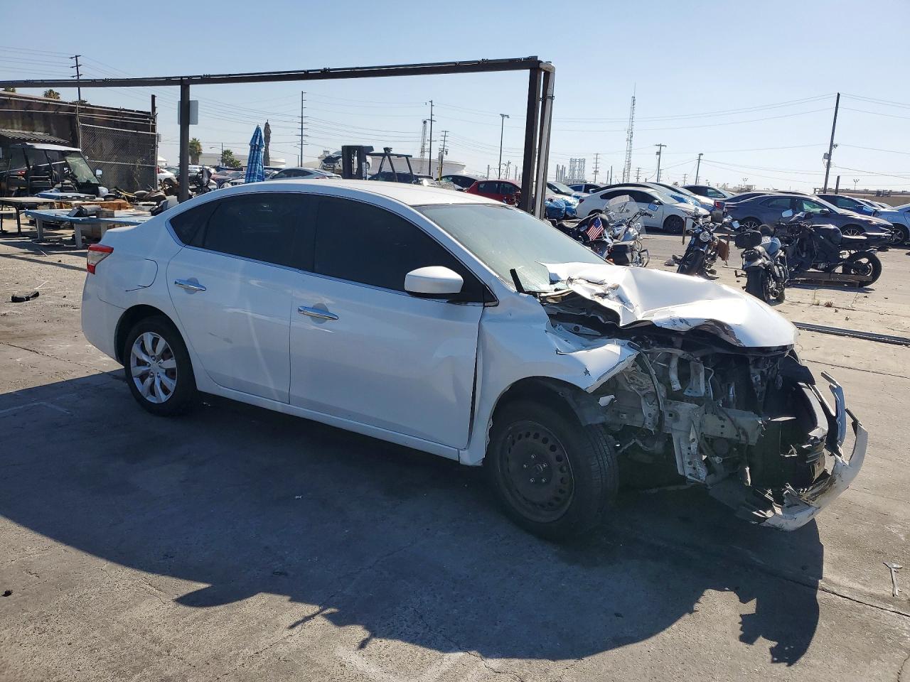 2013 Nissan Sentra S White vin: 3N1AB7AP4DL720643