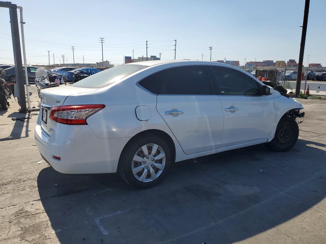 2013 Nissan Sentra S White vin: 3N1AB7AP4DL720643