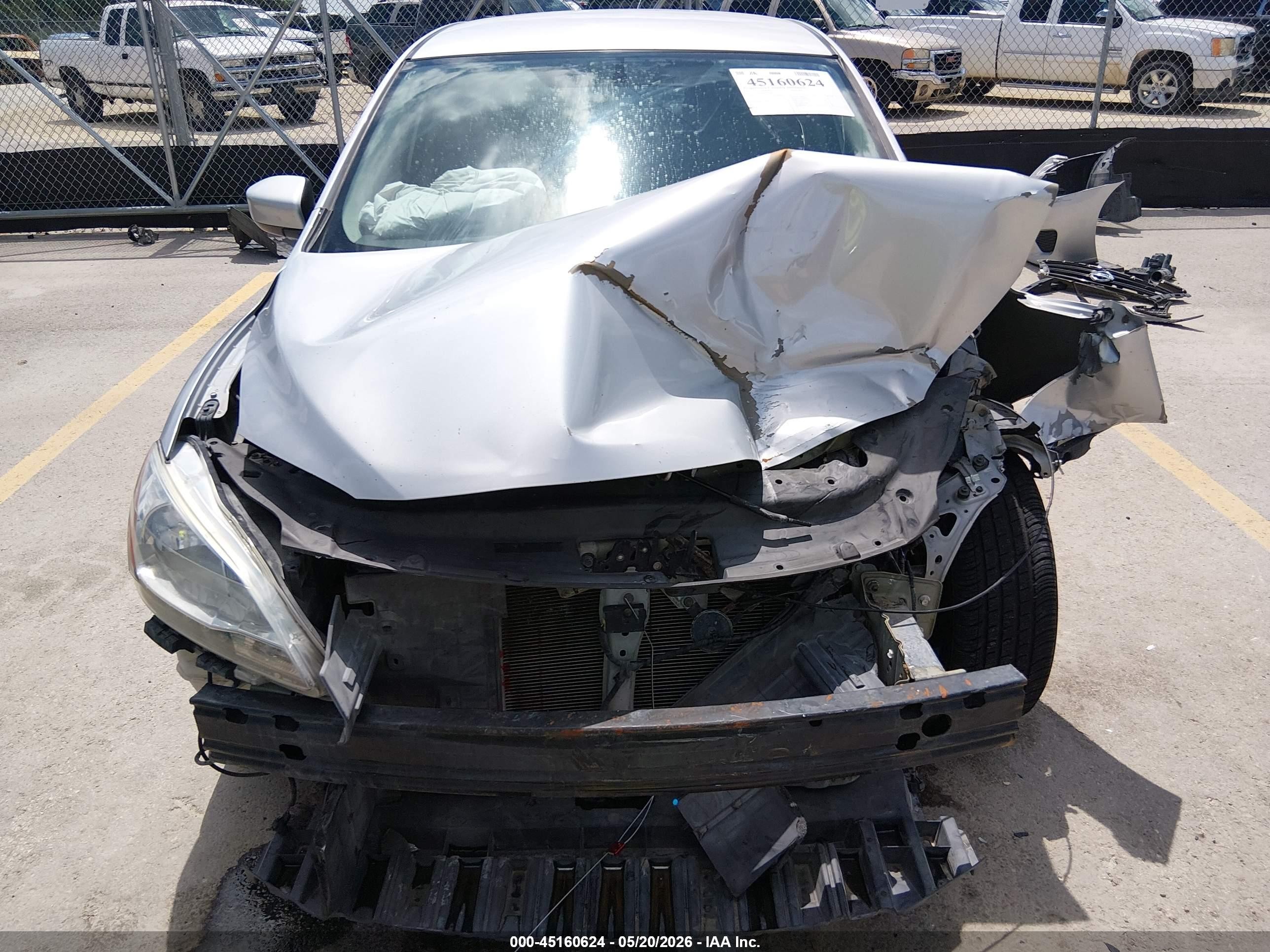 2013 Nissan Sentra Sr Silver vin: 3N1AB7AP4DL726877