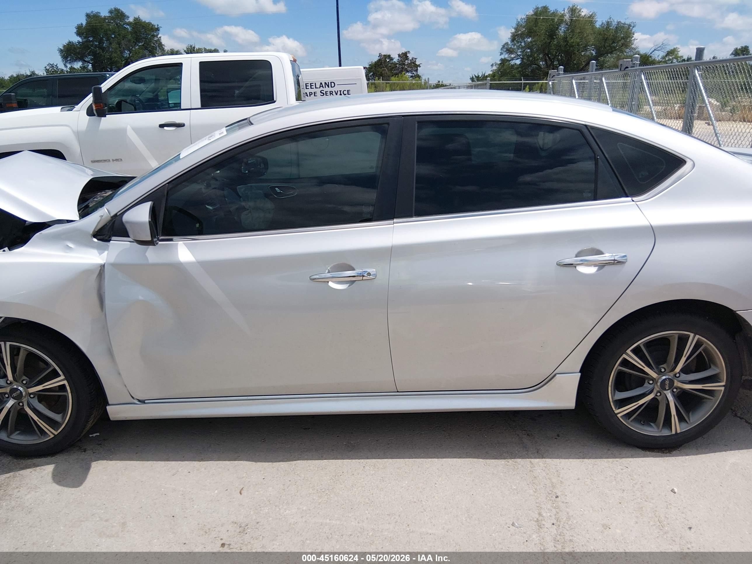 2013 Nissan Sentra Sr Silver vin: 3N1AB7AP4DL726877