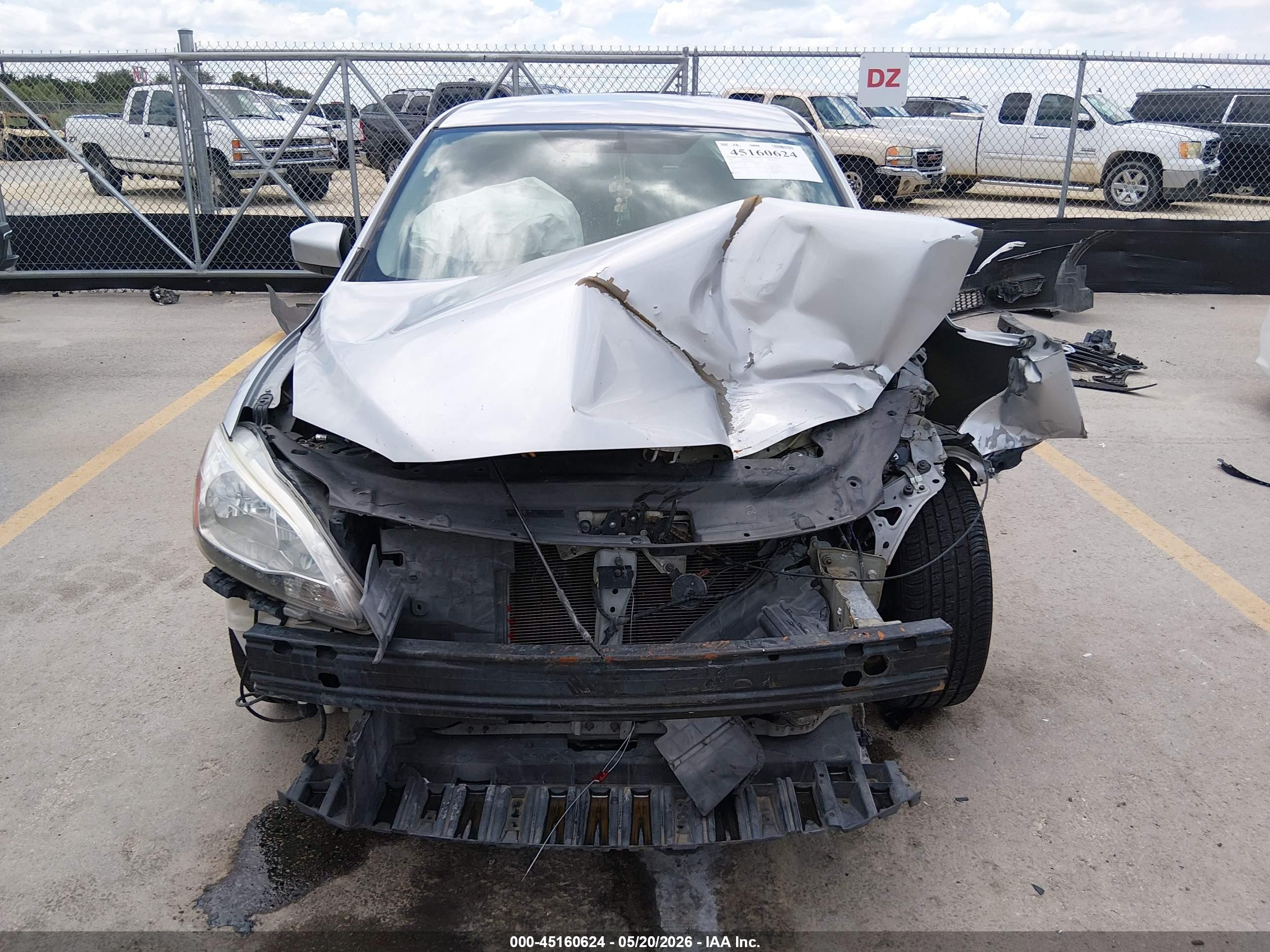 2013 Nissan Sentra Sr Silver vin: 3N1AB7AP4DL726877