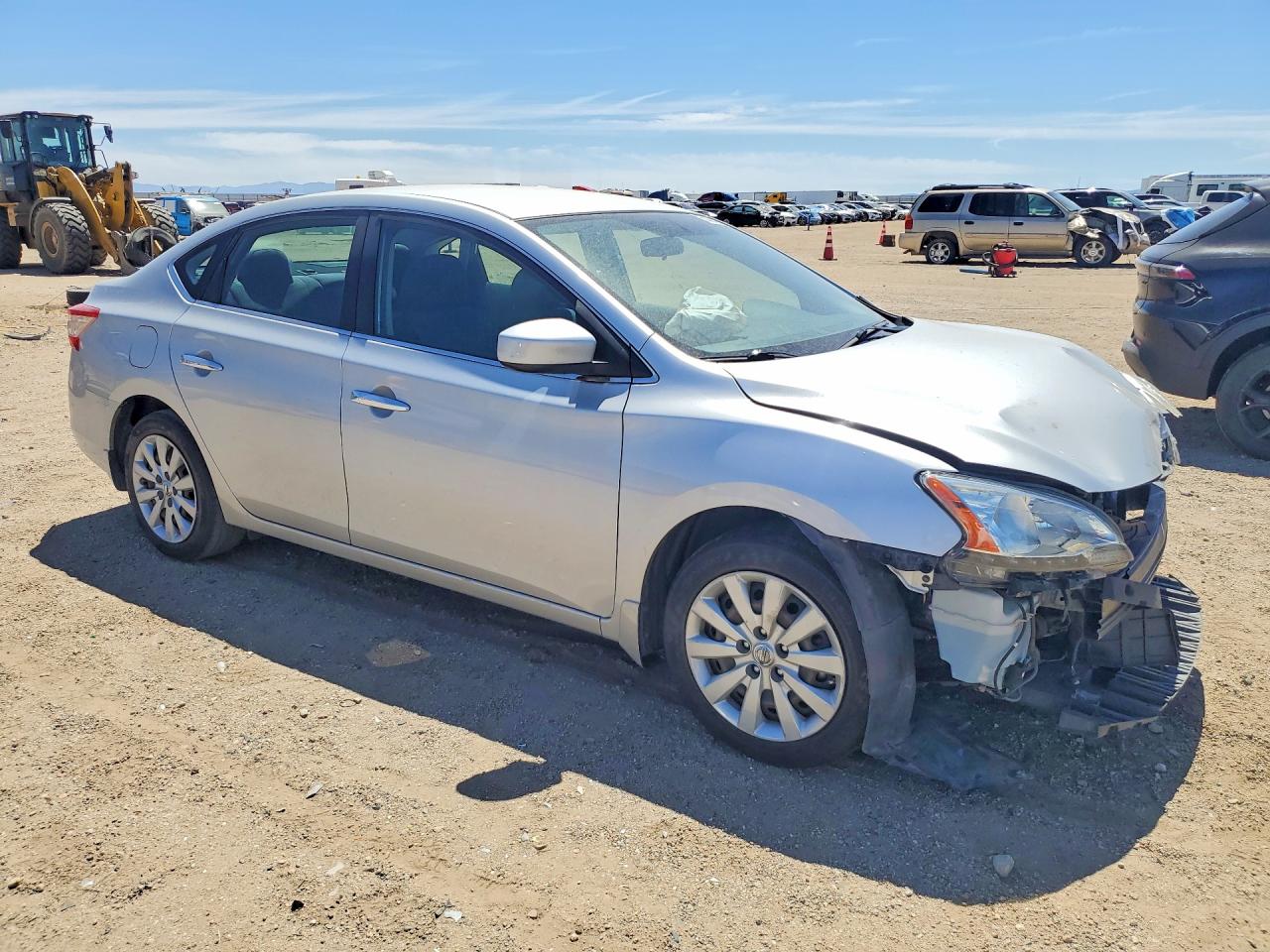 2013 Nissan Sentra S Silver vin: 3N1AB7AP4DL727253