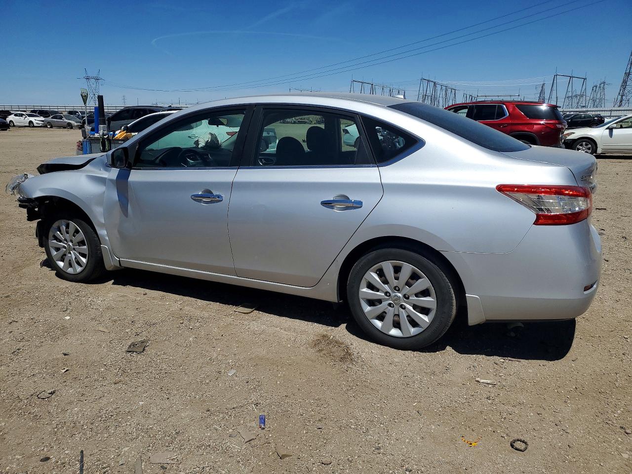 2013 Nissan Sentra S Silver vin: 3N1AB7AP4DL727253