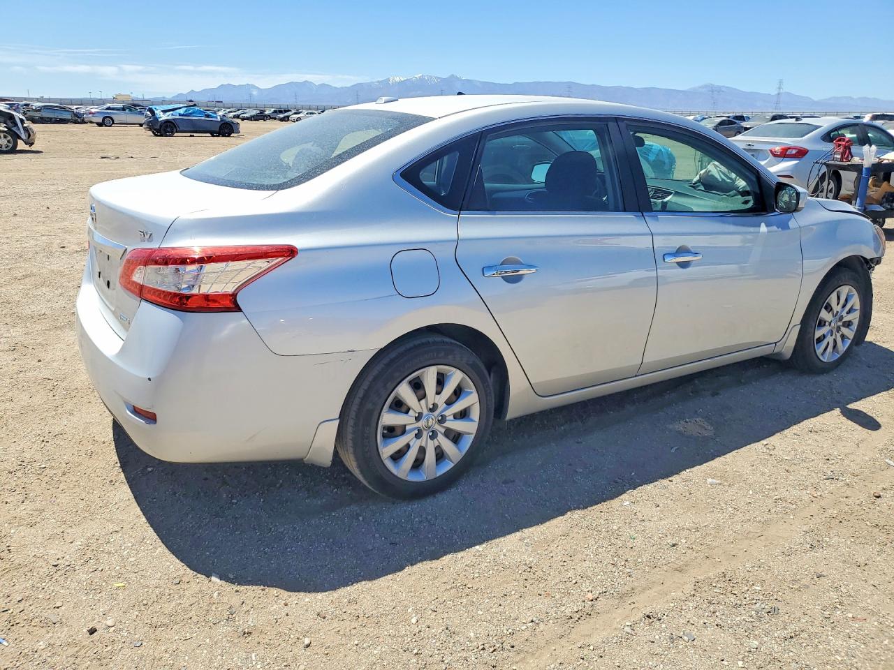 2013 Nissan Sentra S Silver vin: 3N1AB7AP4DL727253