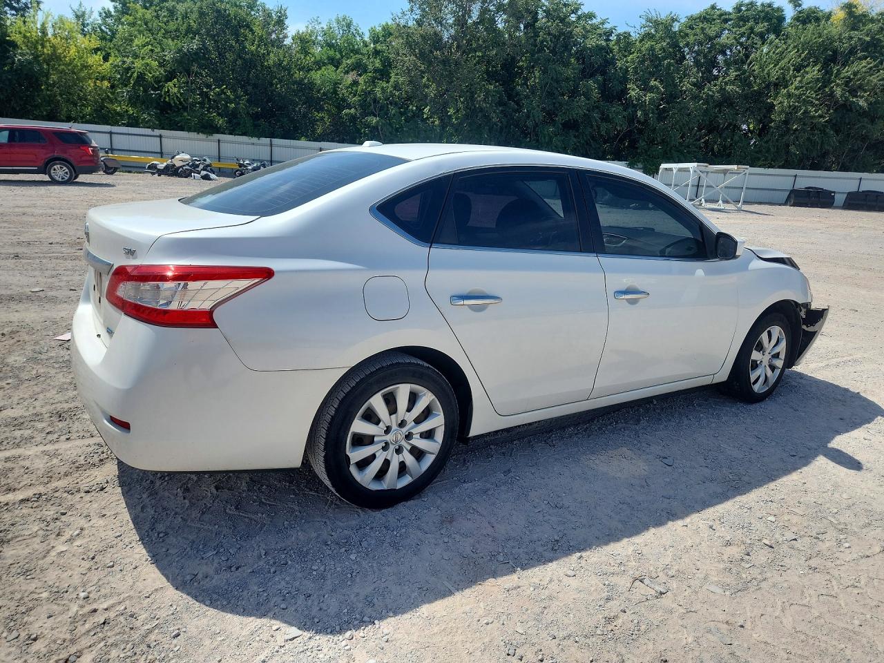 2013 Nissan Sentra S White vin: 3N1AB7AP4DL730394