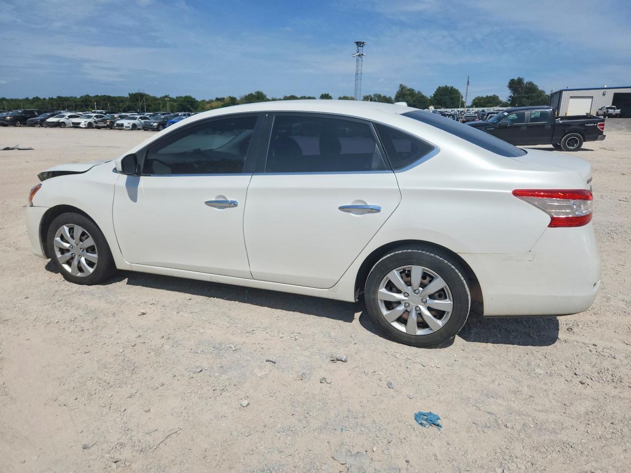 2013 Nissan Sentra S White vin: 3N1AB7AP4DL730394
