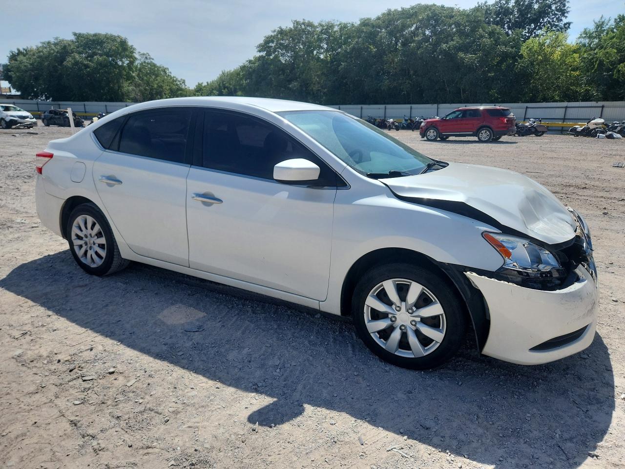 2013 Nissan Sentra S White vin: 3N1AB7AP4DL730394