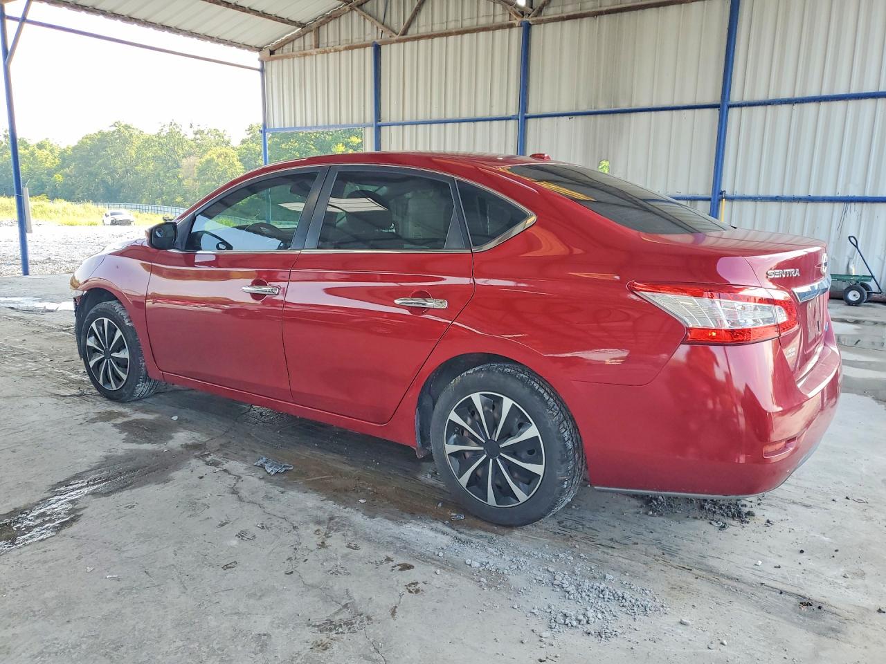 2013 Nissan Sentra S Red vin: 3N1AB7AP4DL735160