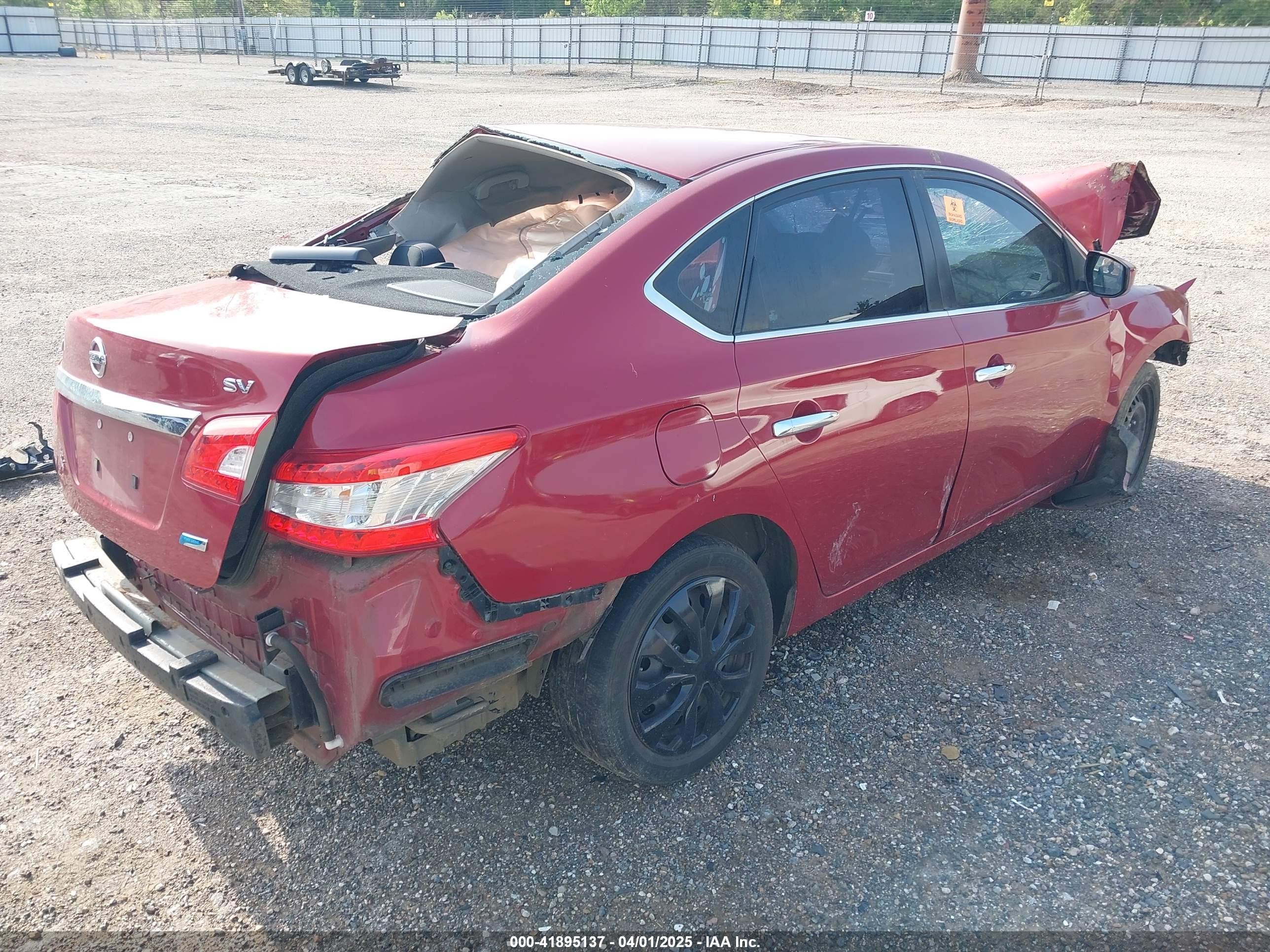 2013 Nissan Sentra Sv Red vin: 3N1AB7AP4DL742139