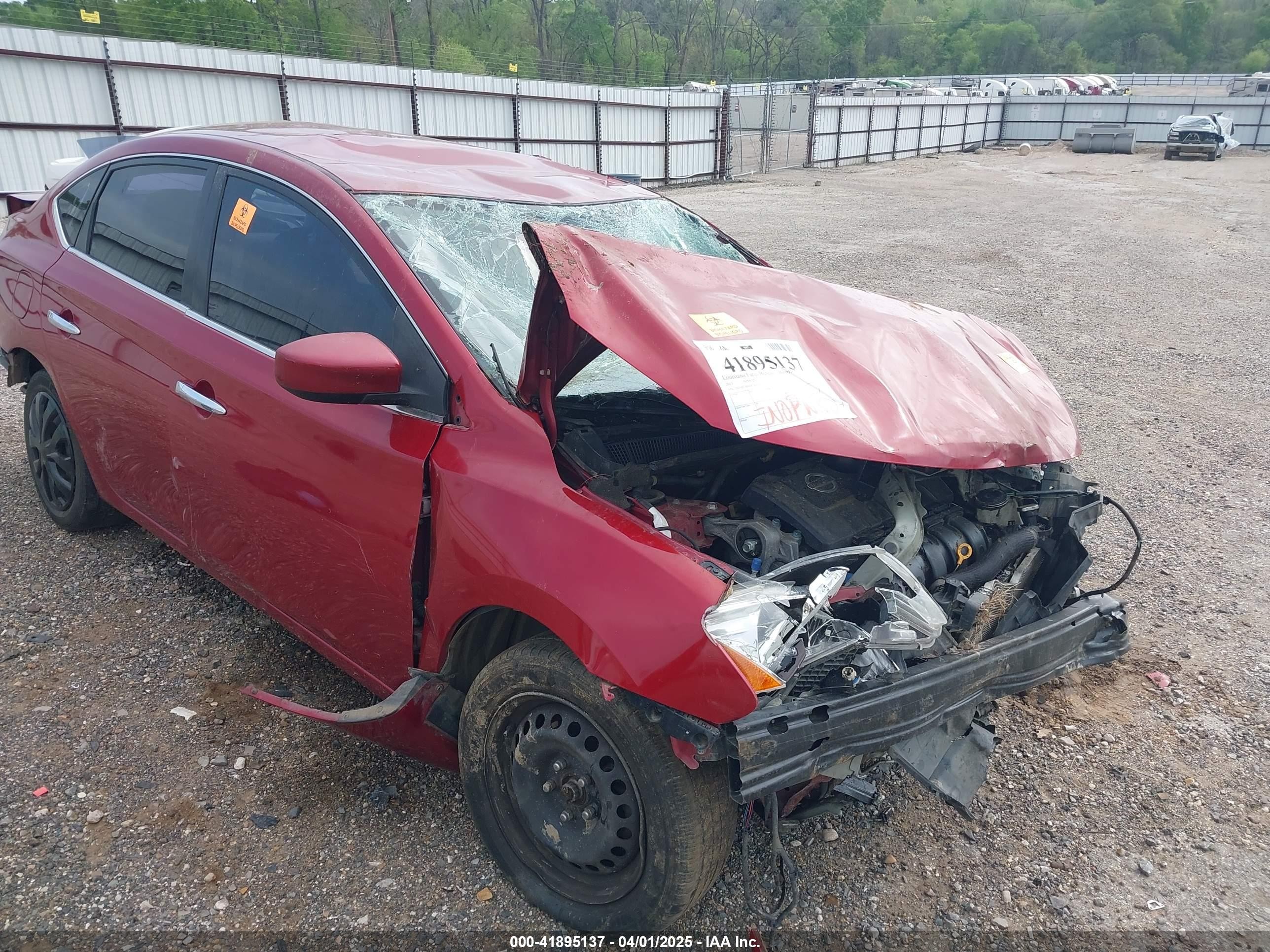 2013 Nissan Sentra Sv Red vin: 3N1AB7AP4DL742139
