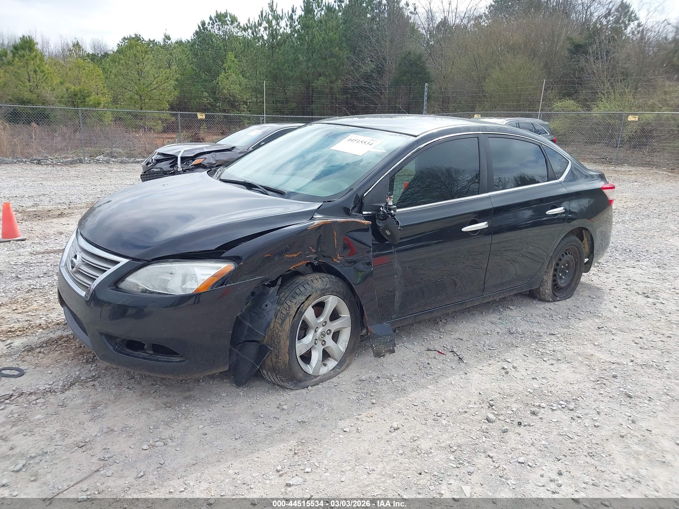 2013 Nissan Sentra S Black vin: 3N1AB7AP4DL748460
