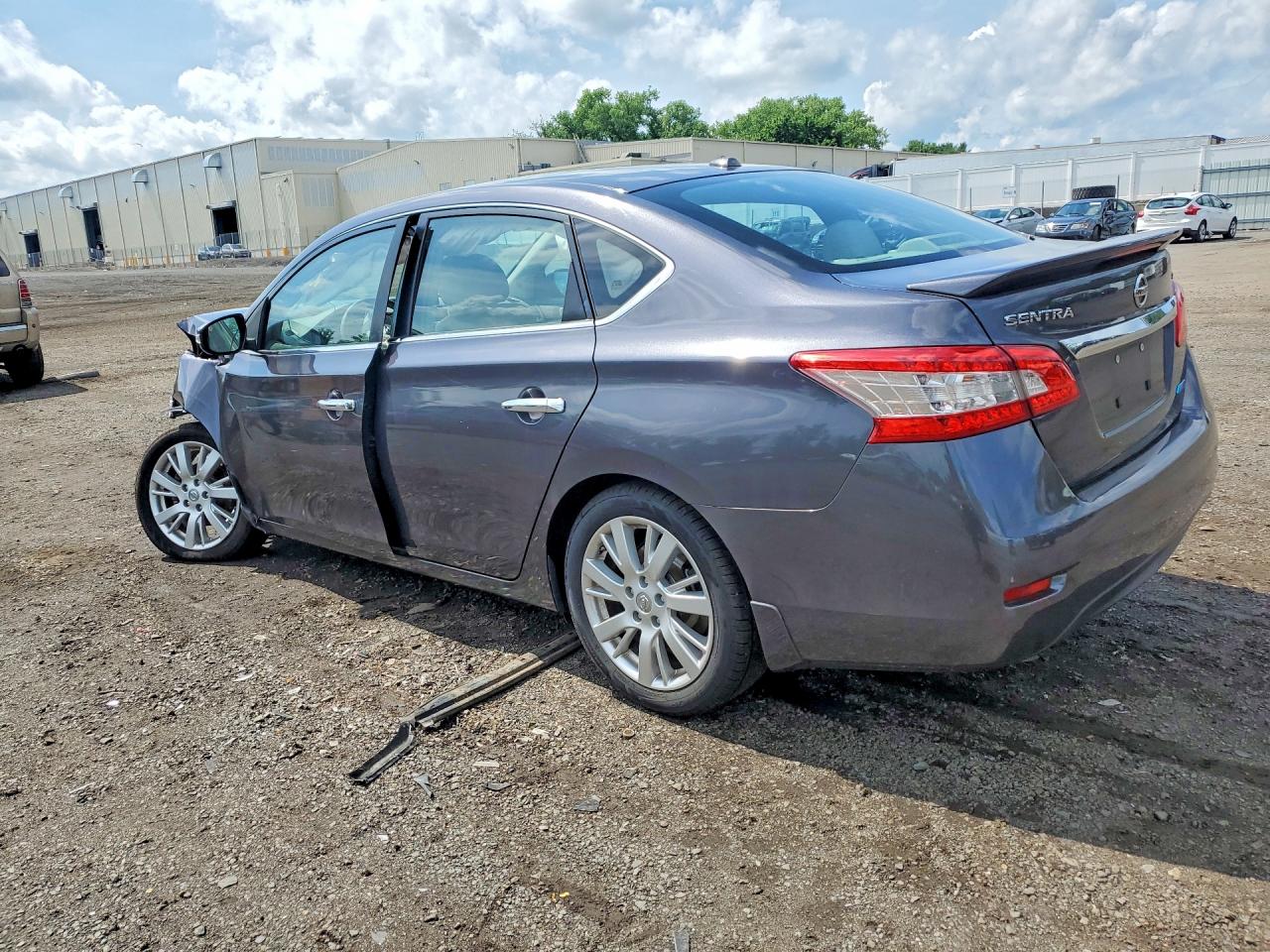 2013 Nissan Sentra S Gray vin: 3N1AB7AP4DL752413