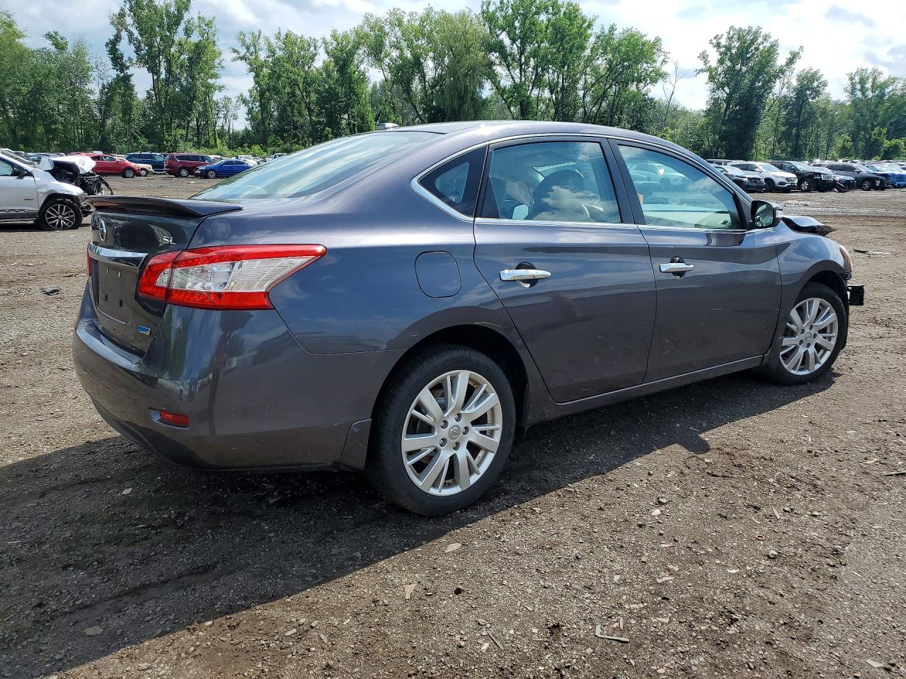 2013 Nissan Sentra S Gray vin: 3N1AB7AP4DL752413