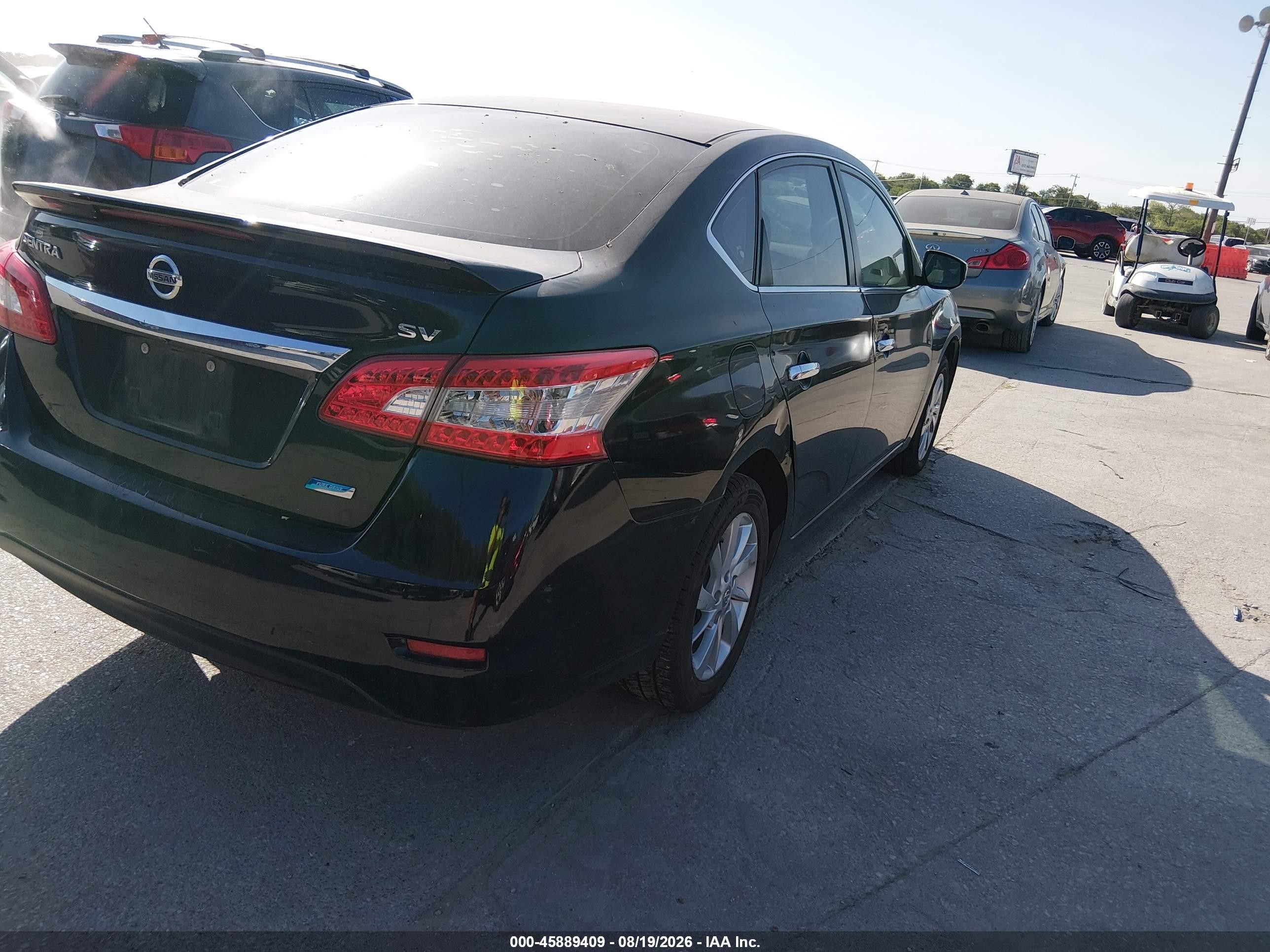 2013 Nissan Sentra Sv Black vin: 3N1AB7AP4DL755702