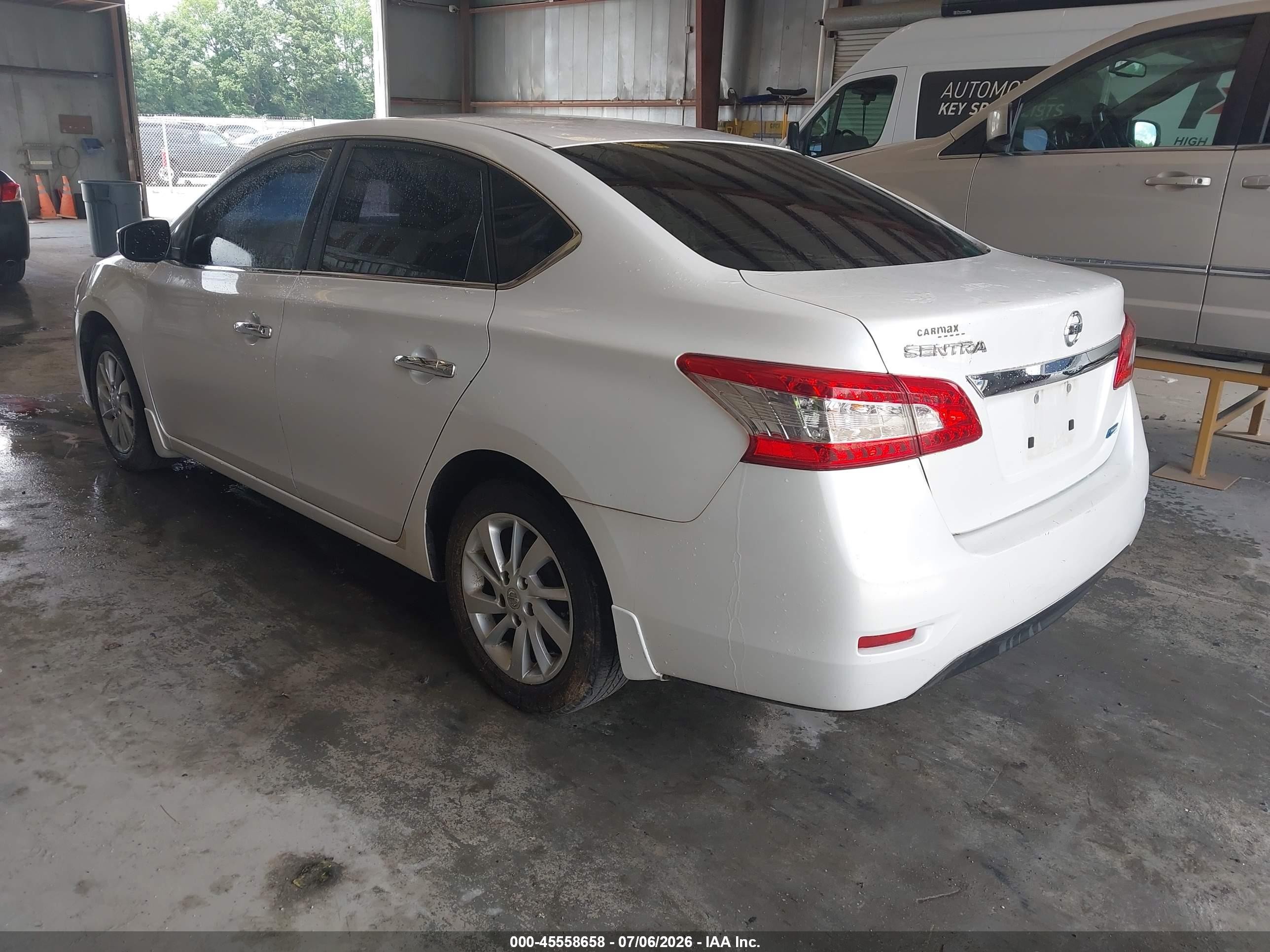 2013 Nissan Sentra S White vin: 3N1AB7AP4DL757241