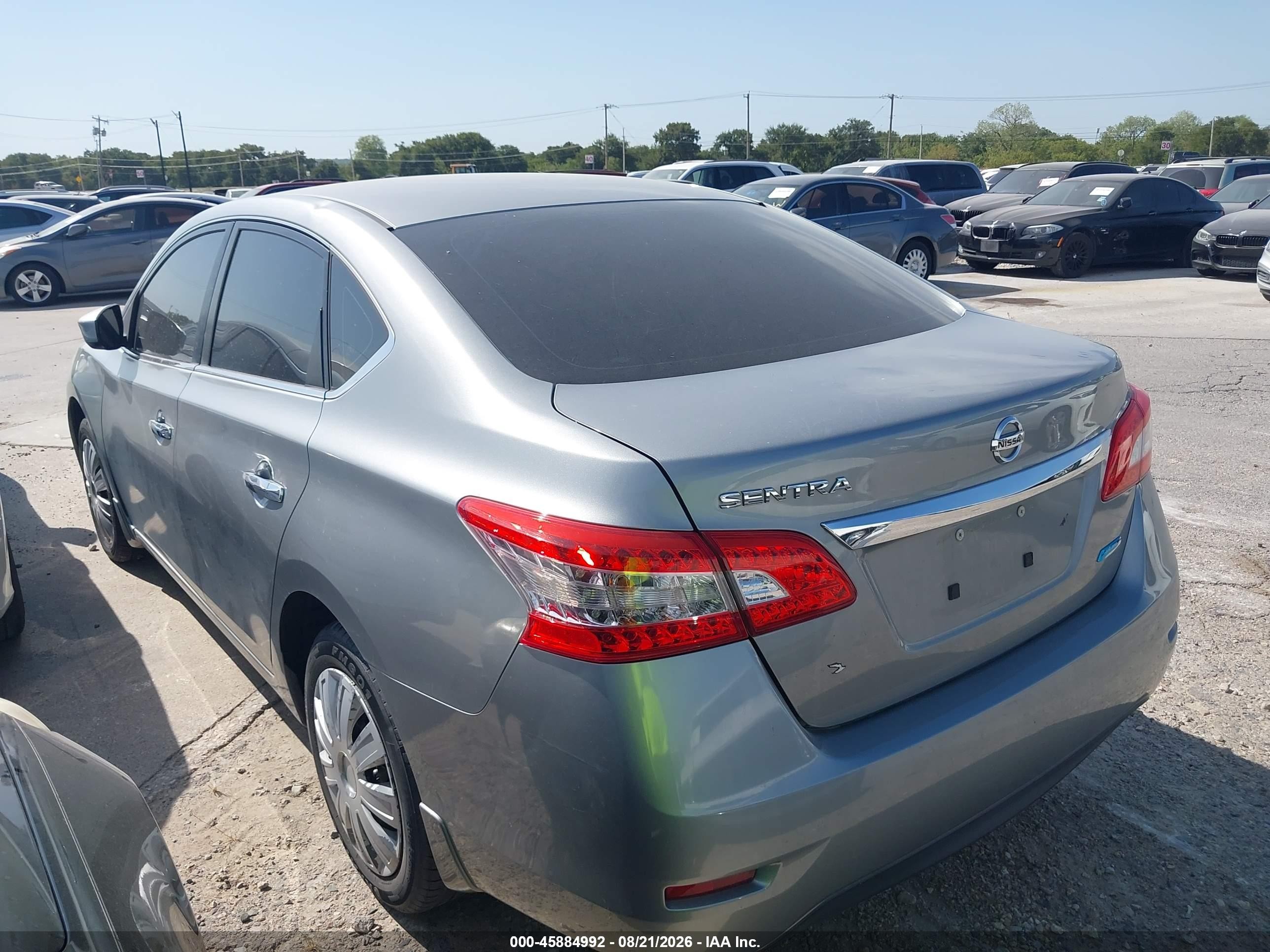 2013 Nissan Sentra S Gray vin: 3N1AB7AP4DL766182