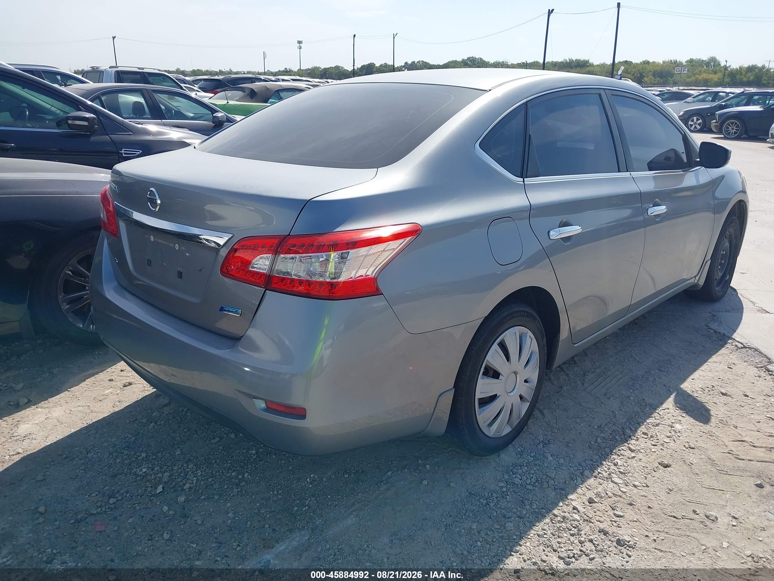 2013 Nissan Sentra S Gray vin: 3N1AB7AP4DL766182