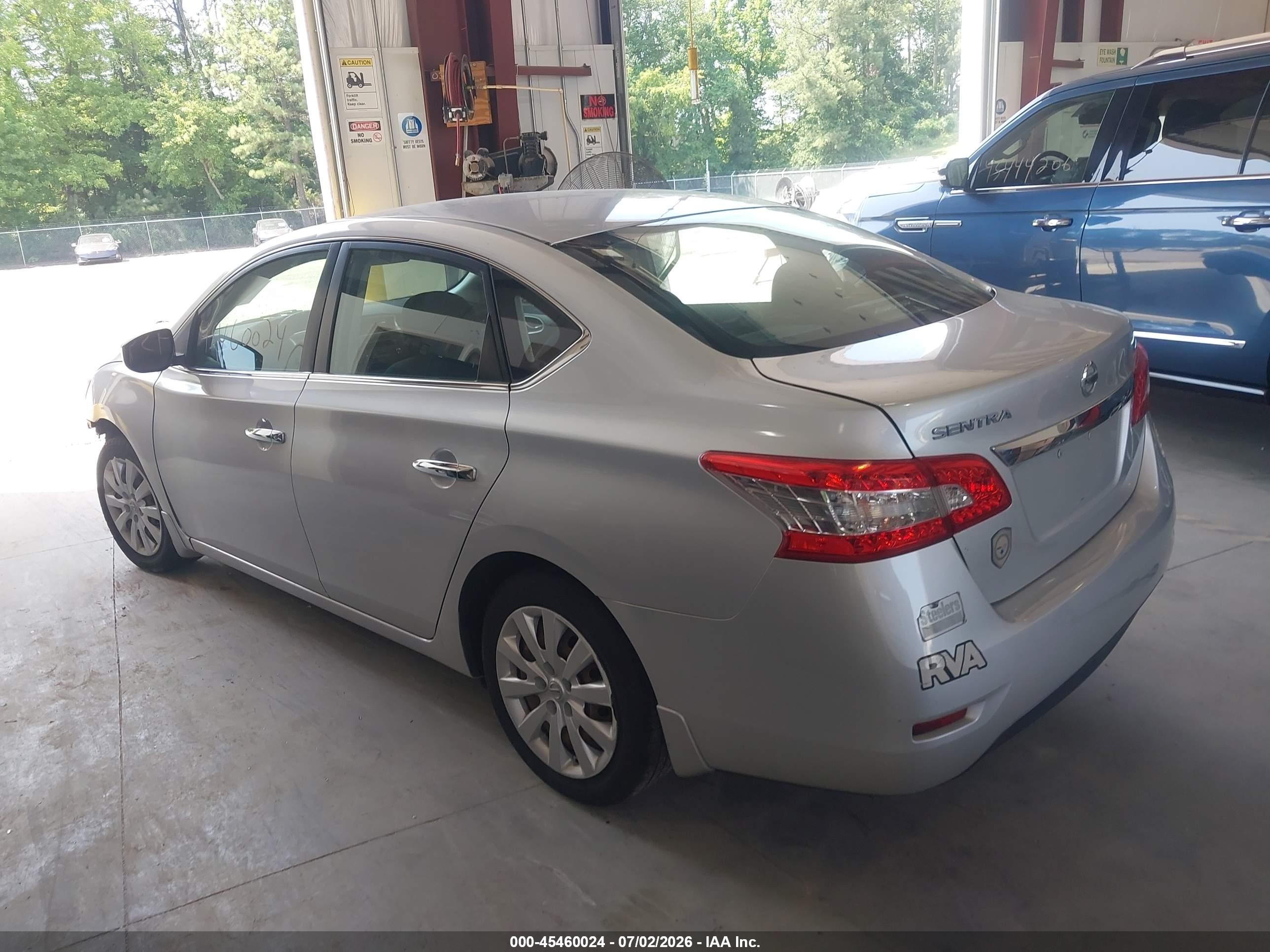 2013 Nissan Sentra S Silver vin: 3N1AB7AP4DL769115