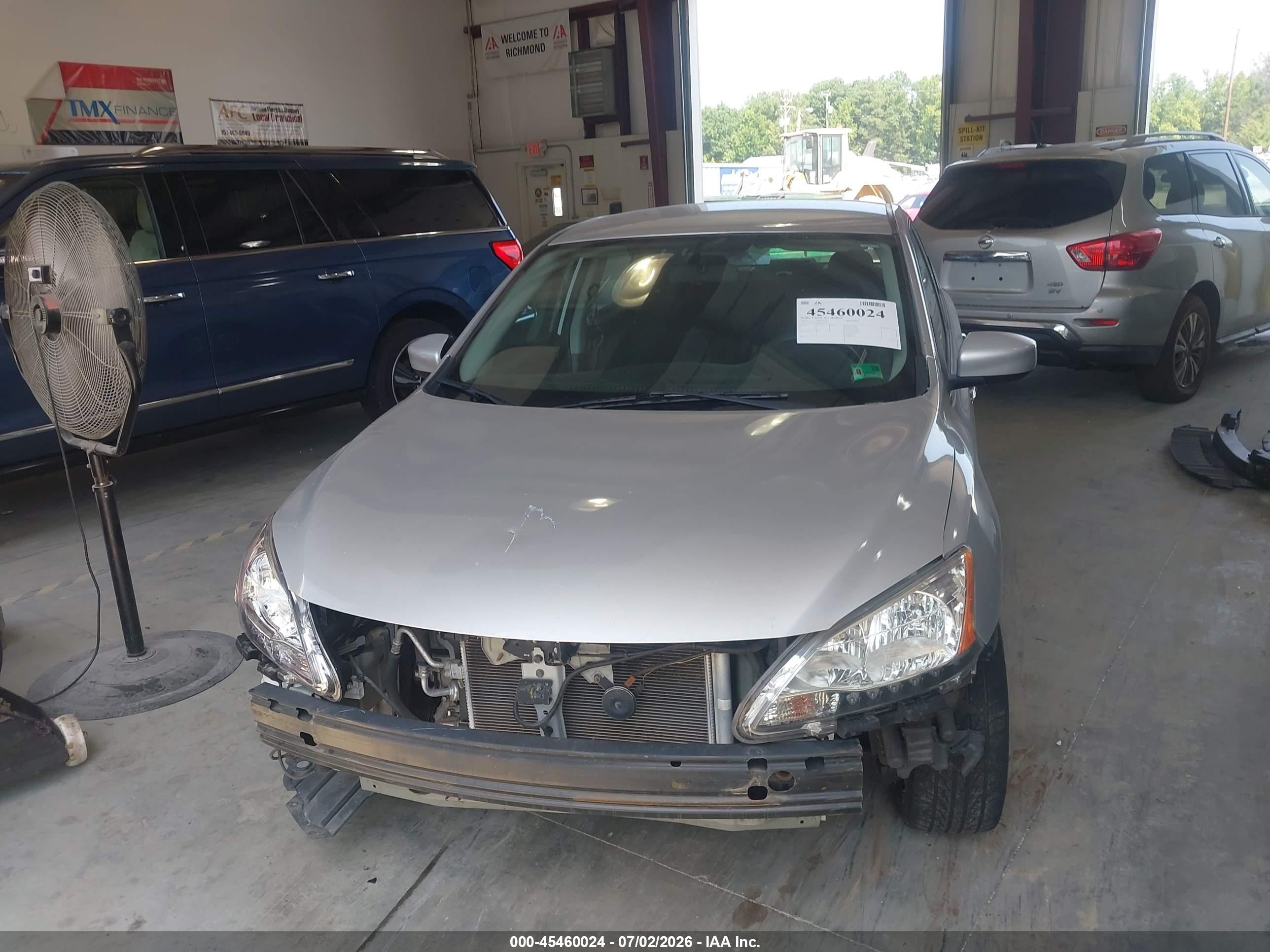 2013 Nissan Sentra S Silver vin: 3N1AB7AP4DL769115