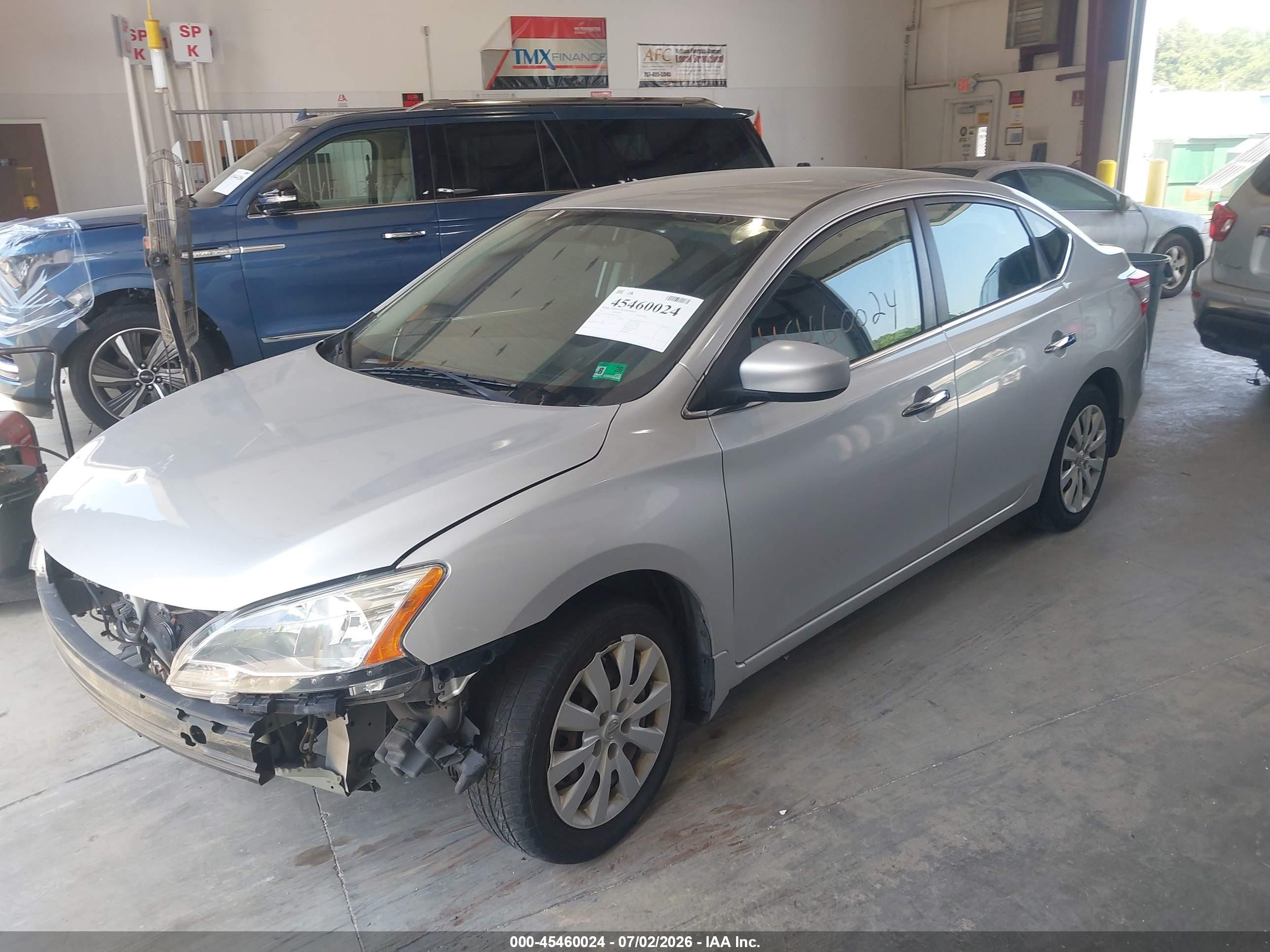 2013 Nissan Sentra S Silver vin: 3N1AB7AP4DL769115