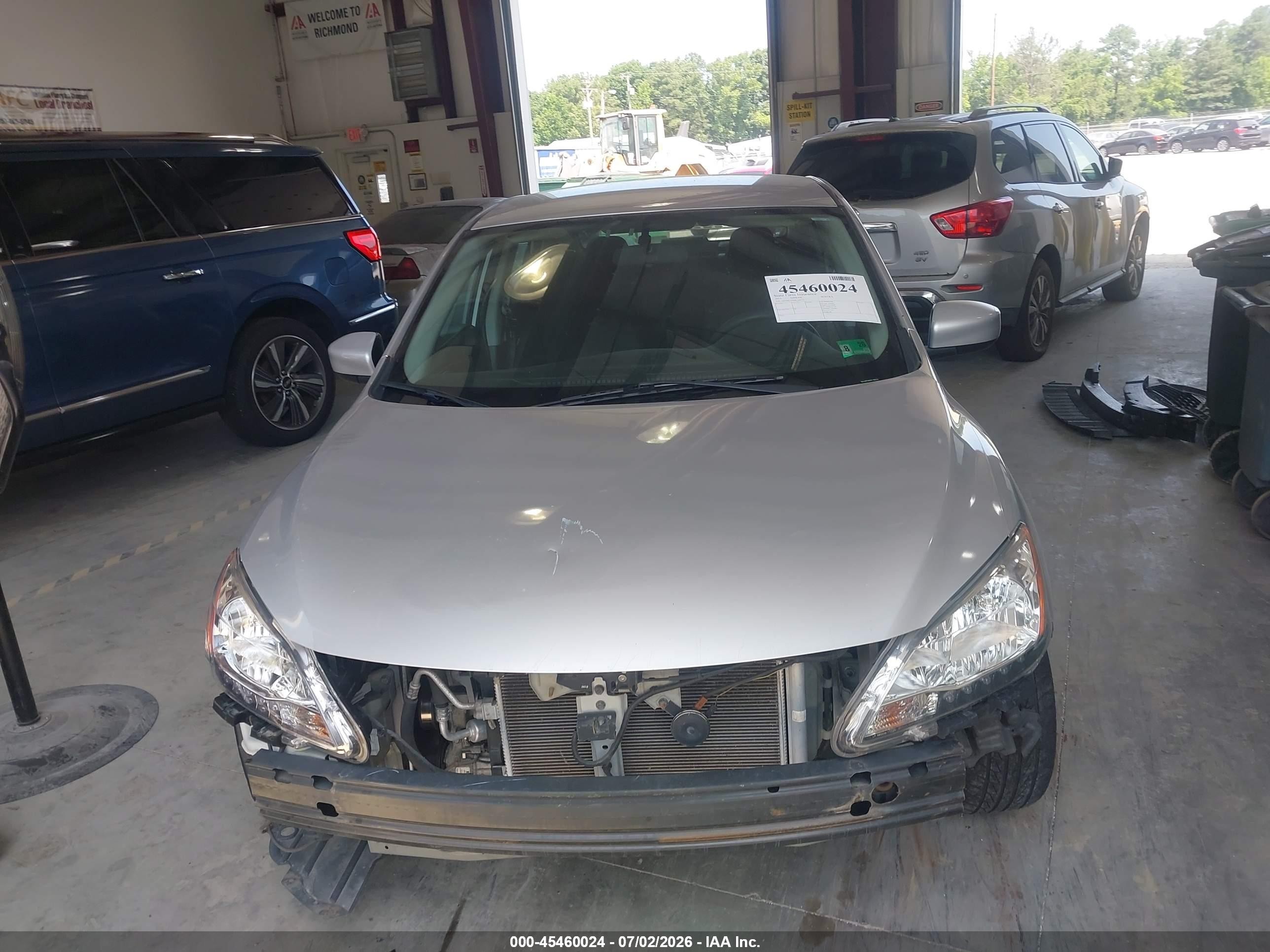 2013 Nissan Sentra S Silver vin: 3N1AB7AP4DL769115