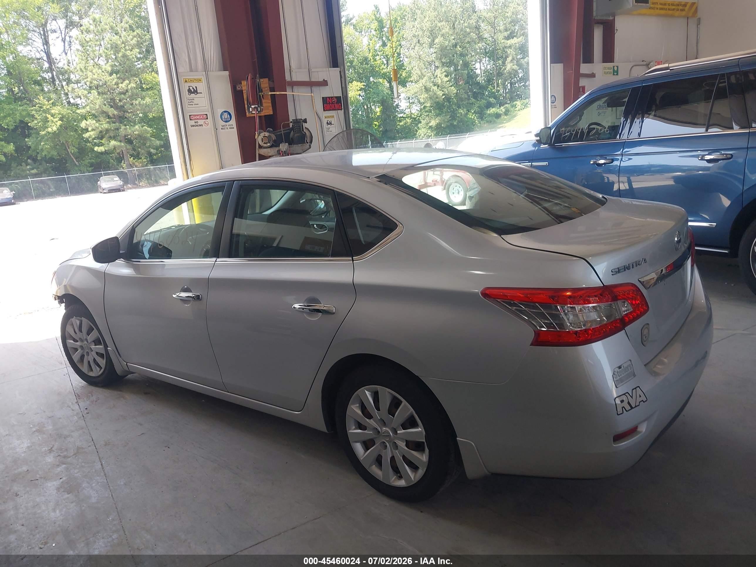 2013 Nissan Sentra S Silver vin: 3N1AB7AP4DL769115