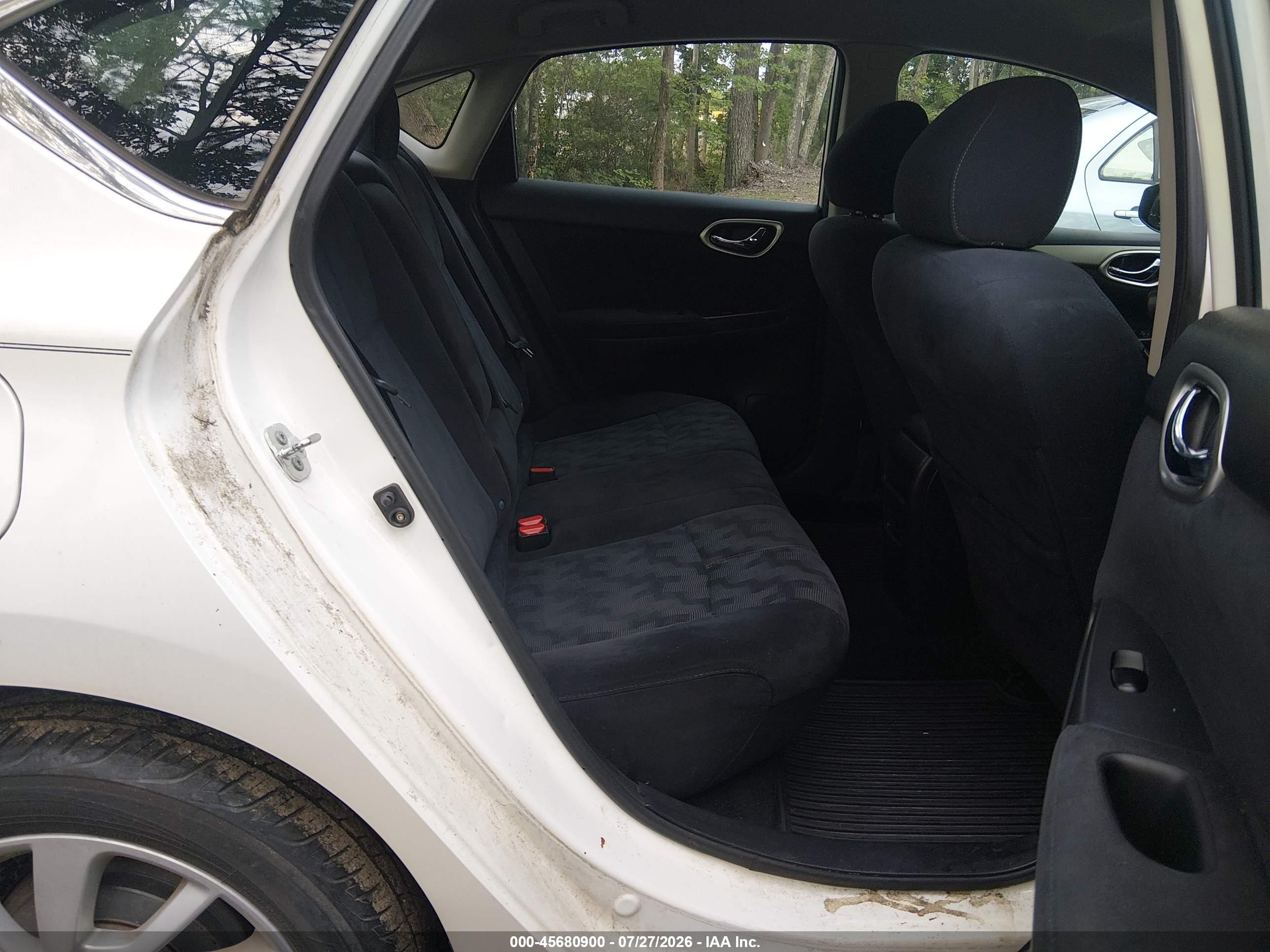 2013 Nissan Sentra Sv White vin: 3N1AB7AP4DL769146