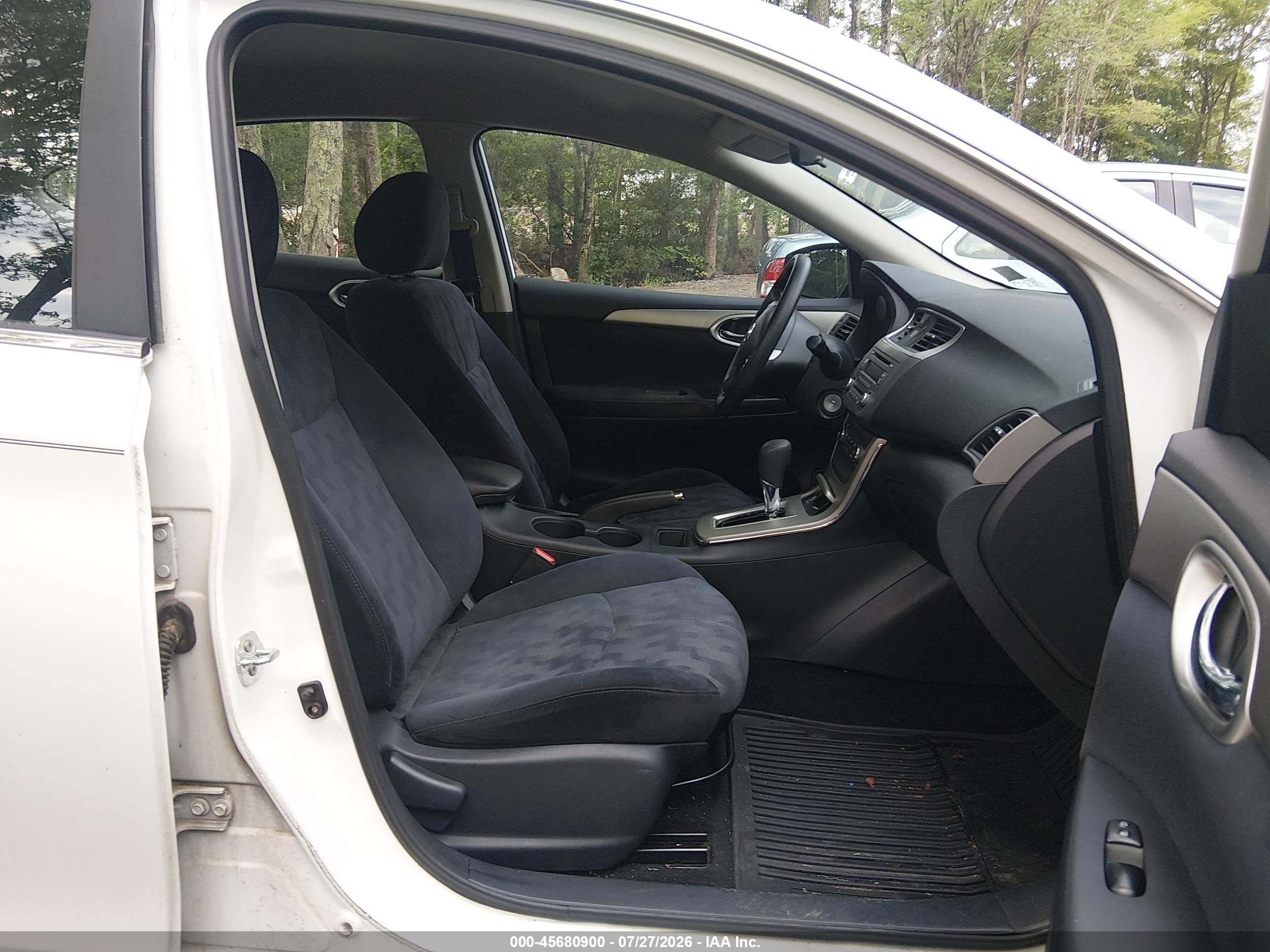 2013 Nissan Sentra Sv White vin: 3N1AB7AP4DL769146